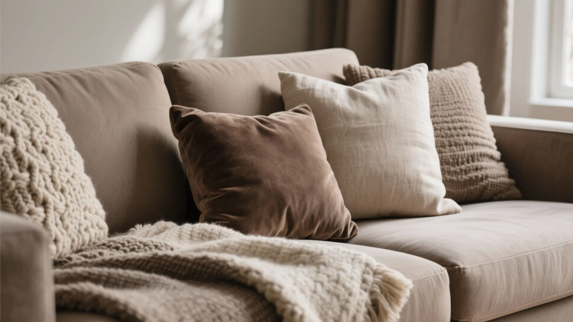 2. Layered Textures with a Taupe Base