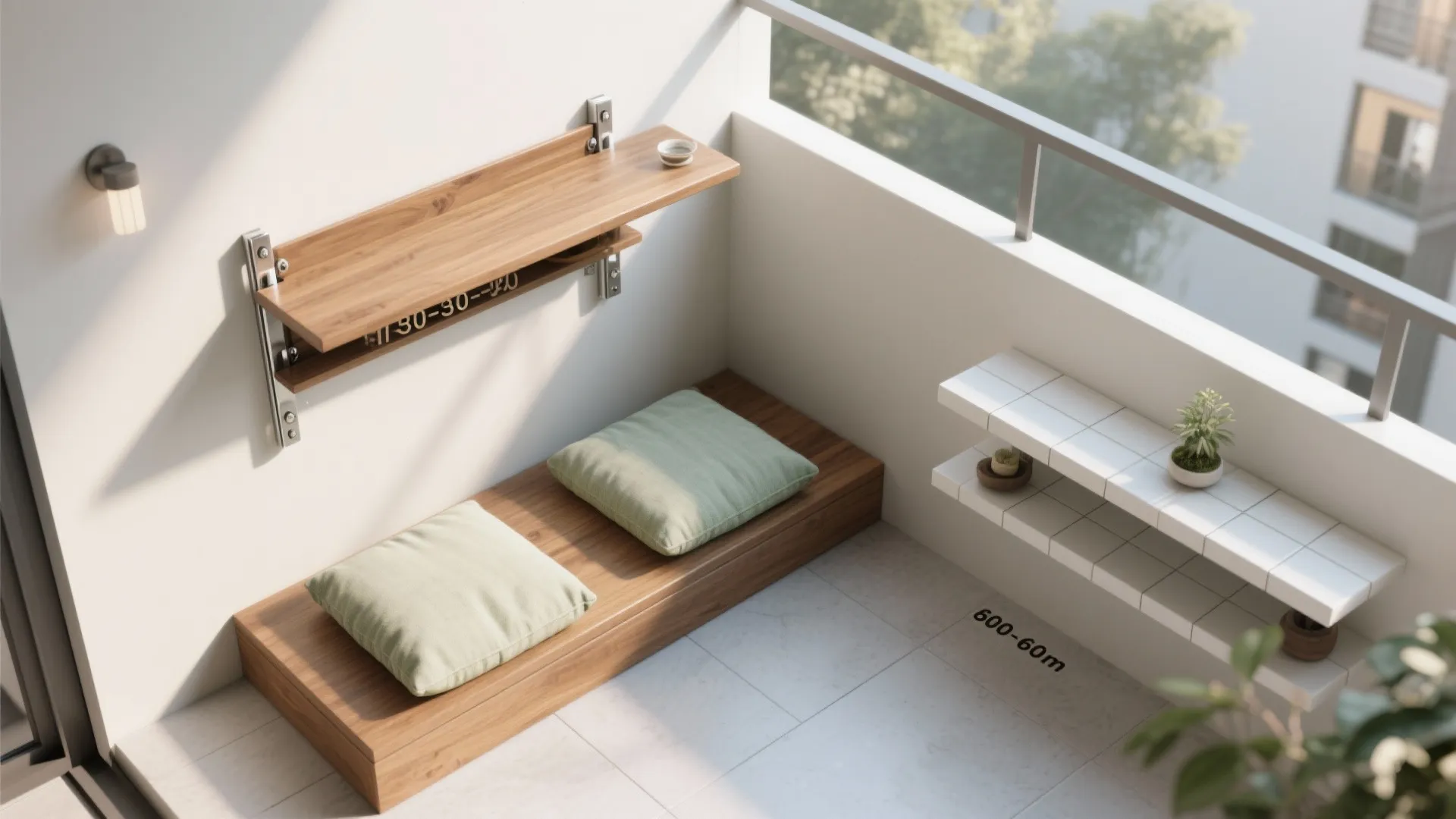 Fold-Down Tea Bar and Ritual Nook