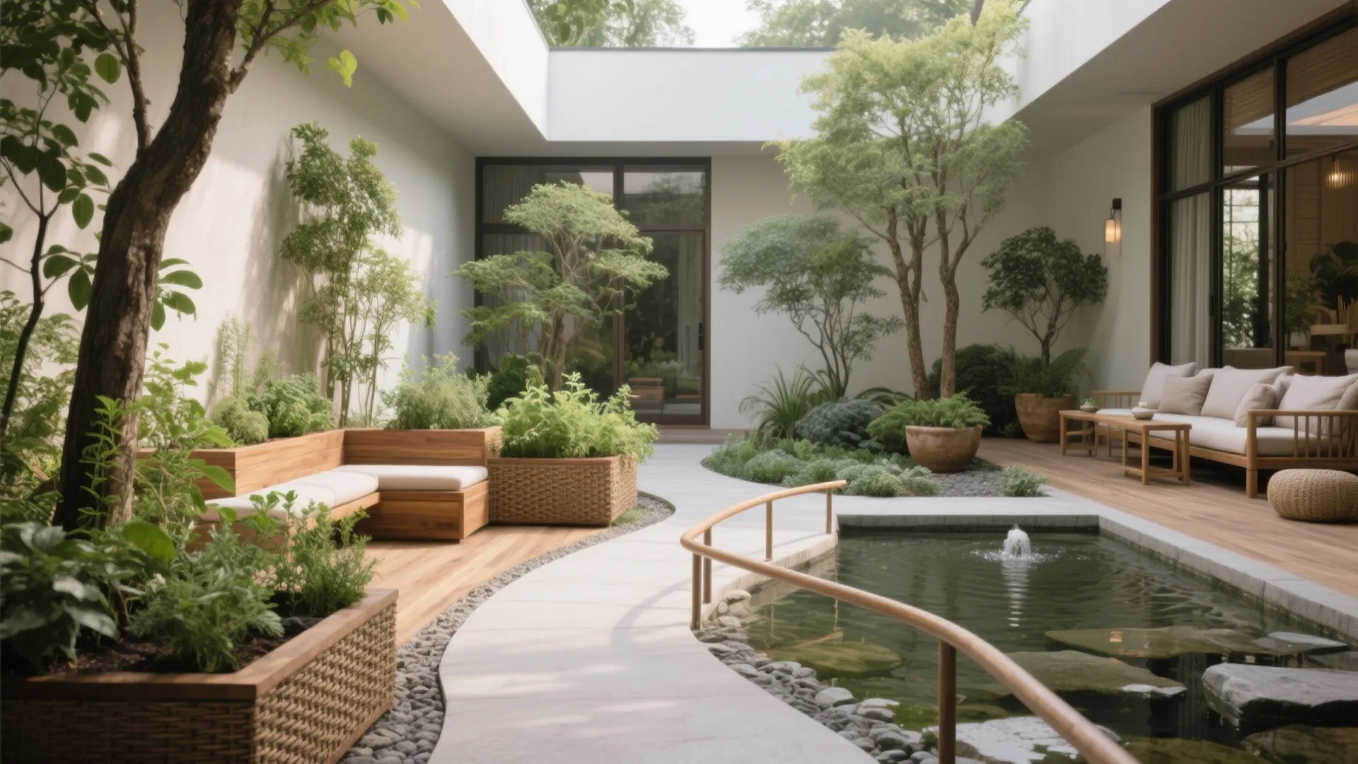 Biophilic Courtyards and Sensory Green Rooms