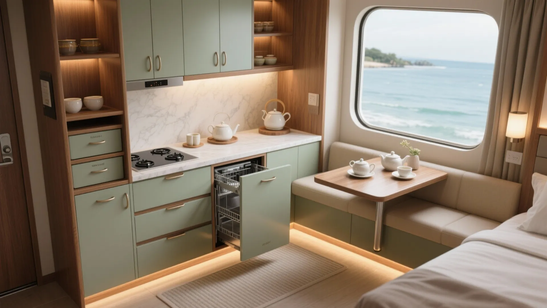 3) Small Social Kitchens and Tea Nooks That Feel Five-Star