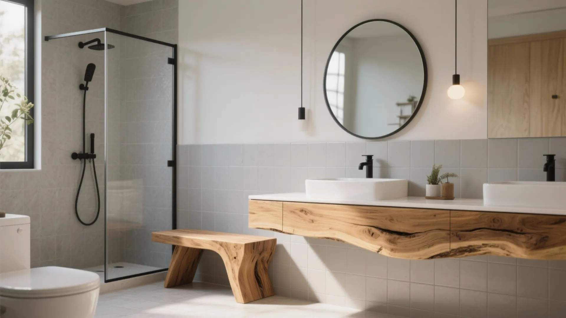 Statement Wood Details: Seats, Ledges, and Live-Edge