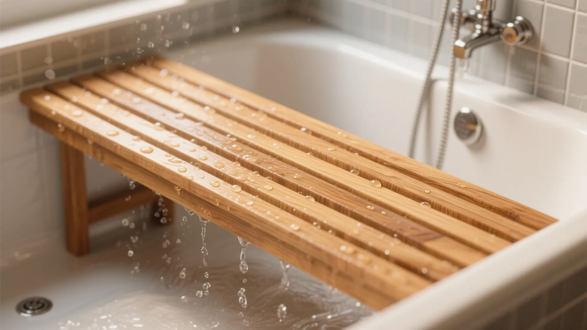 Warm Wood Accents With Moisture-Safe Finishes