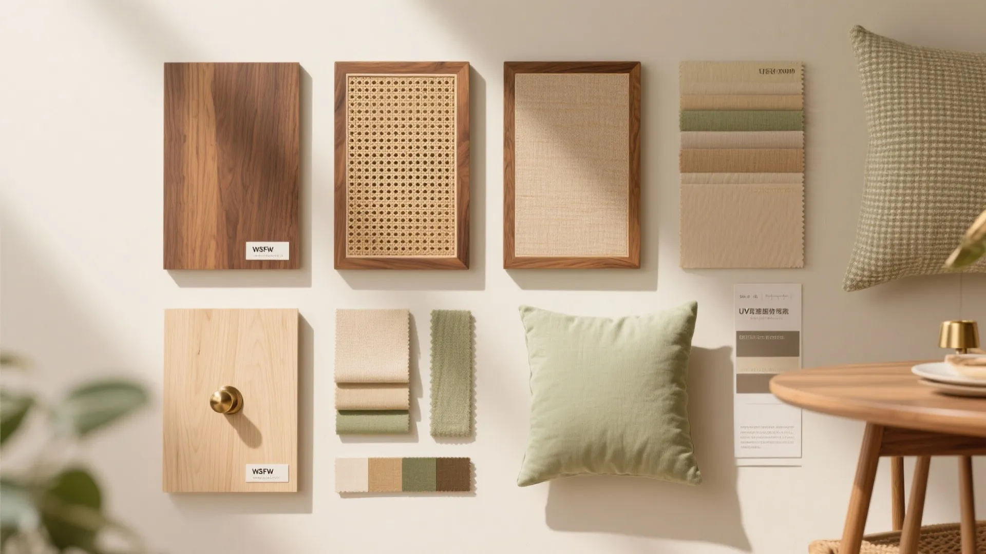 Warm wood, cane accents, and a cozy dining nook