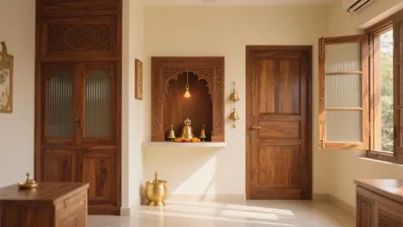 5 Teak Wood Pooja Room Door Designs I Love