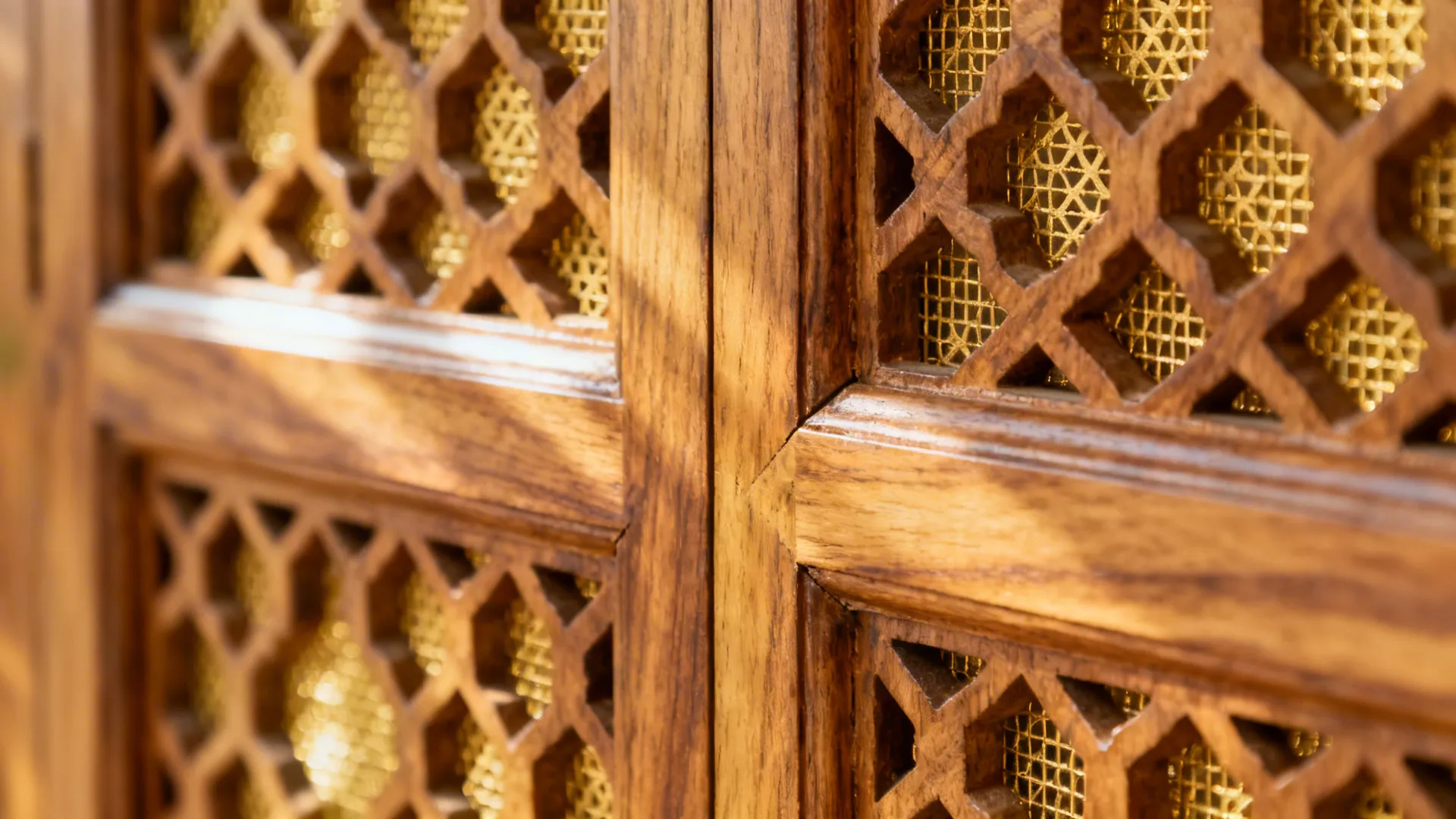 Carved Teak Doors with Jaali Panels