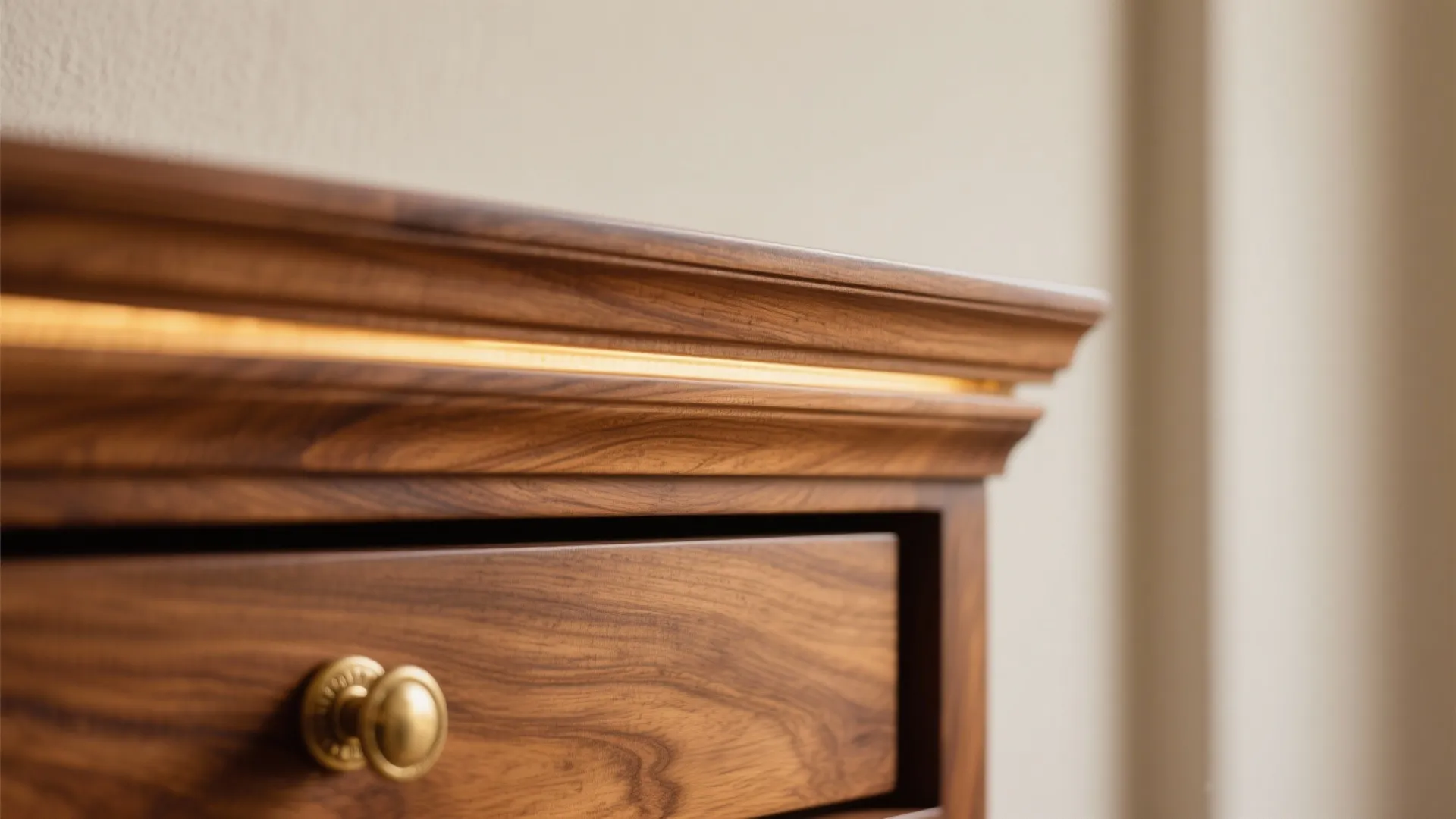 Compact Wall-Mounted Teak Mandir