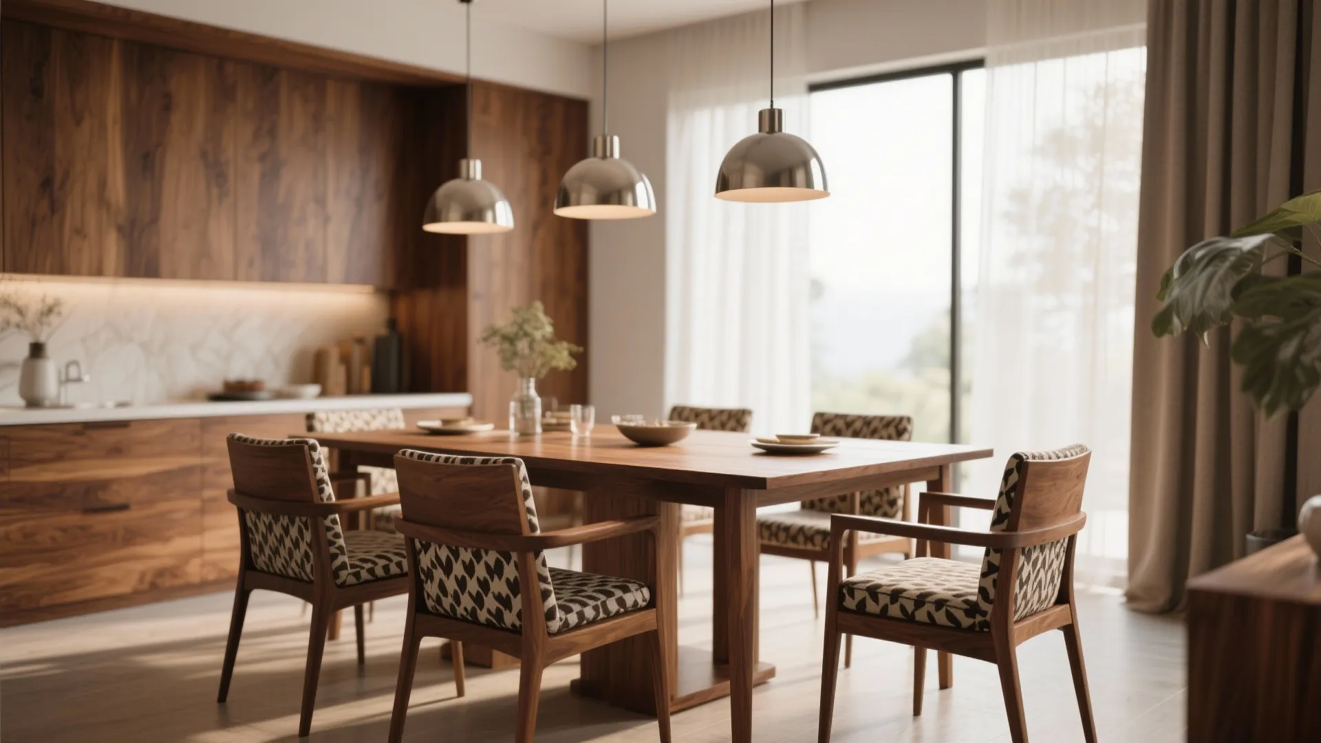 Traditional Wood Furniture with Modern Accents