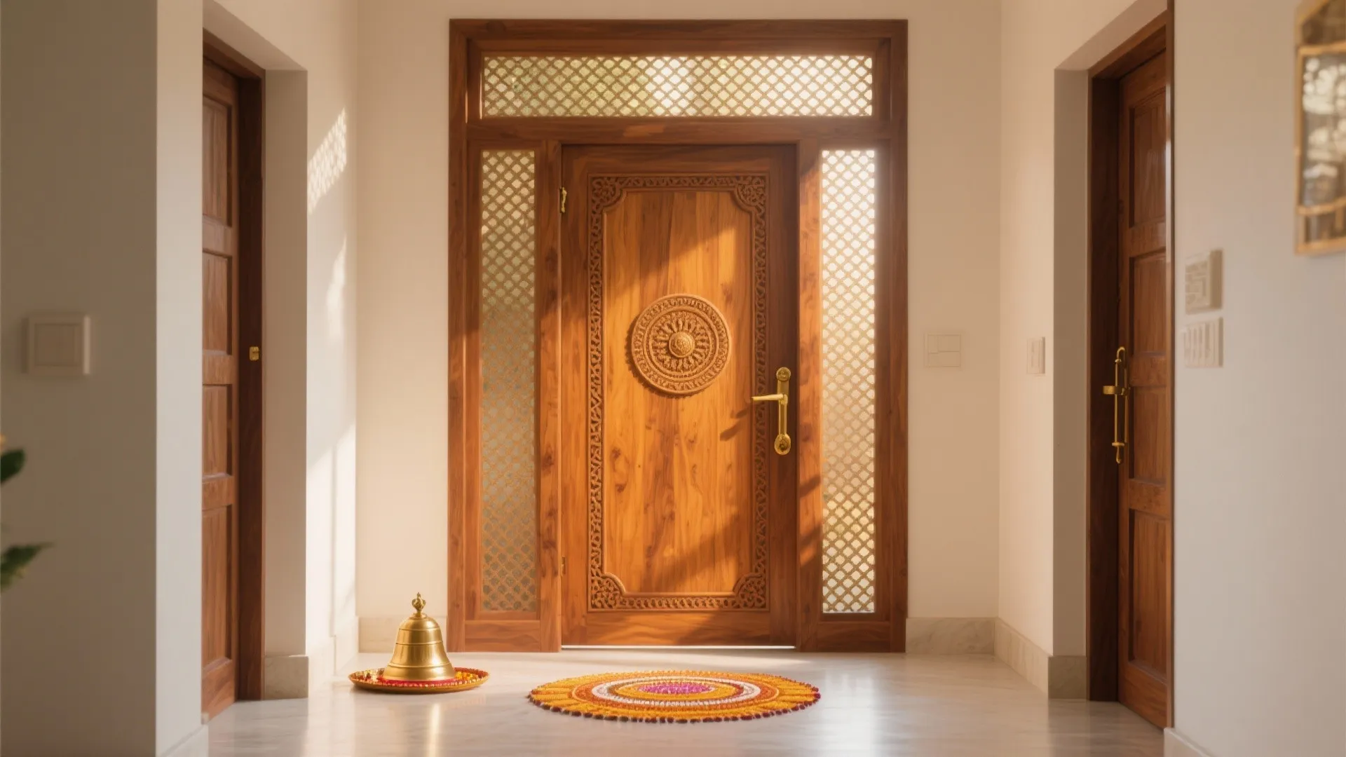 Teak Wood Pooja Room Door Designs: Elegant Ideas for Every Home: Fast-Track Guide to Choosing Teak Wood Doors for Your Sacred Space