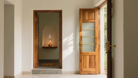 5 Teak Wood Pooja Door Designs I Love