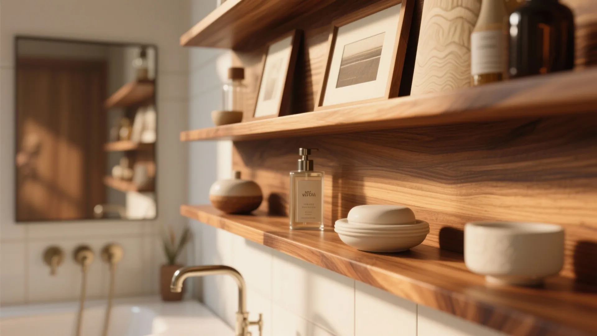 4. Warm Wood Accents