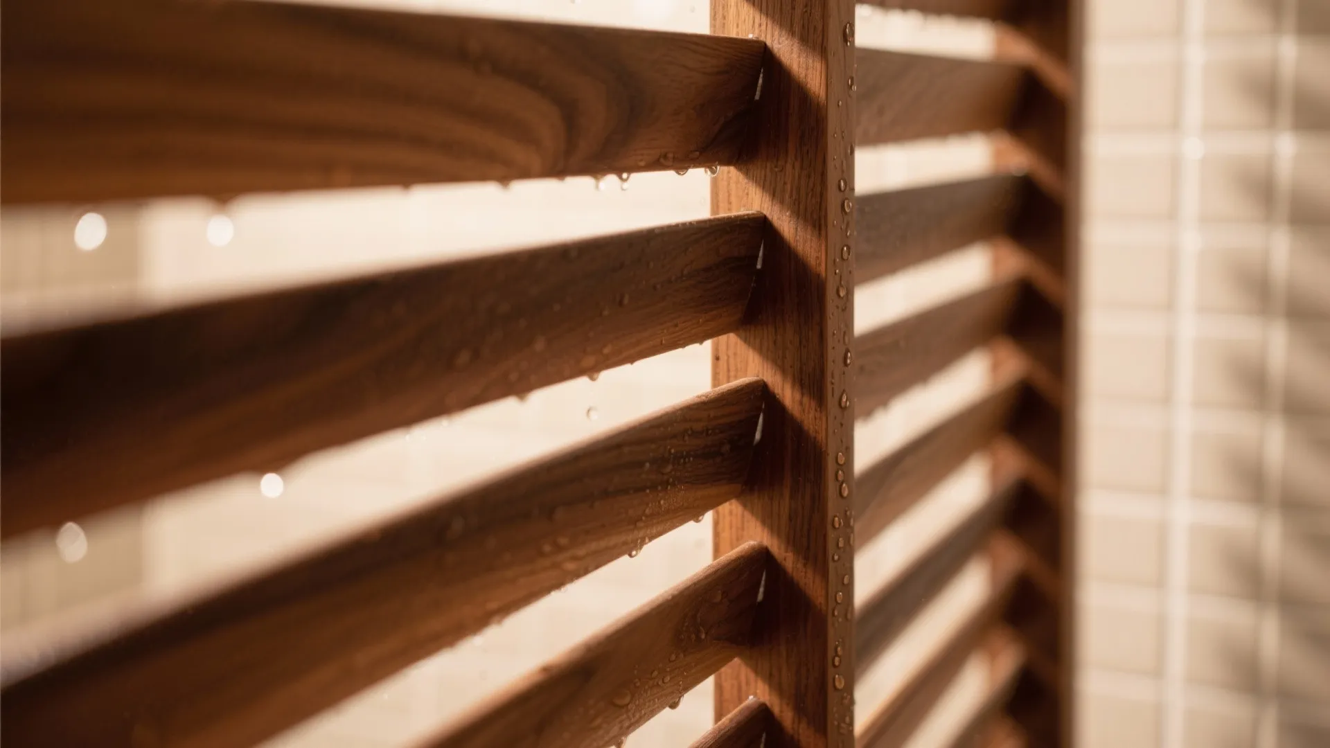 Moisture-Resistant Wood Slat Screens
