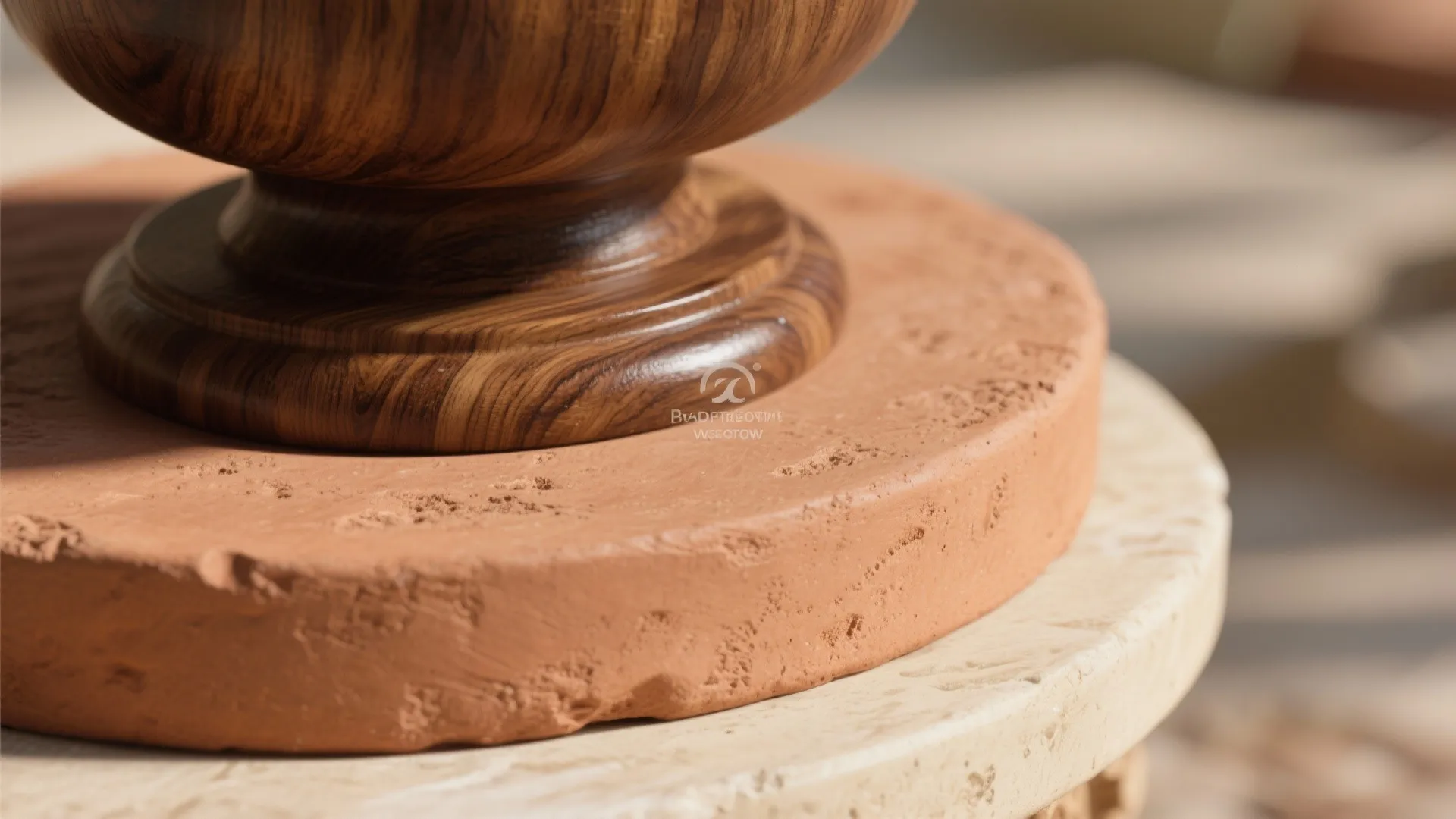 Warm Wood and Clay to Ground the Space