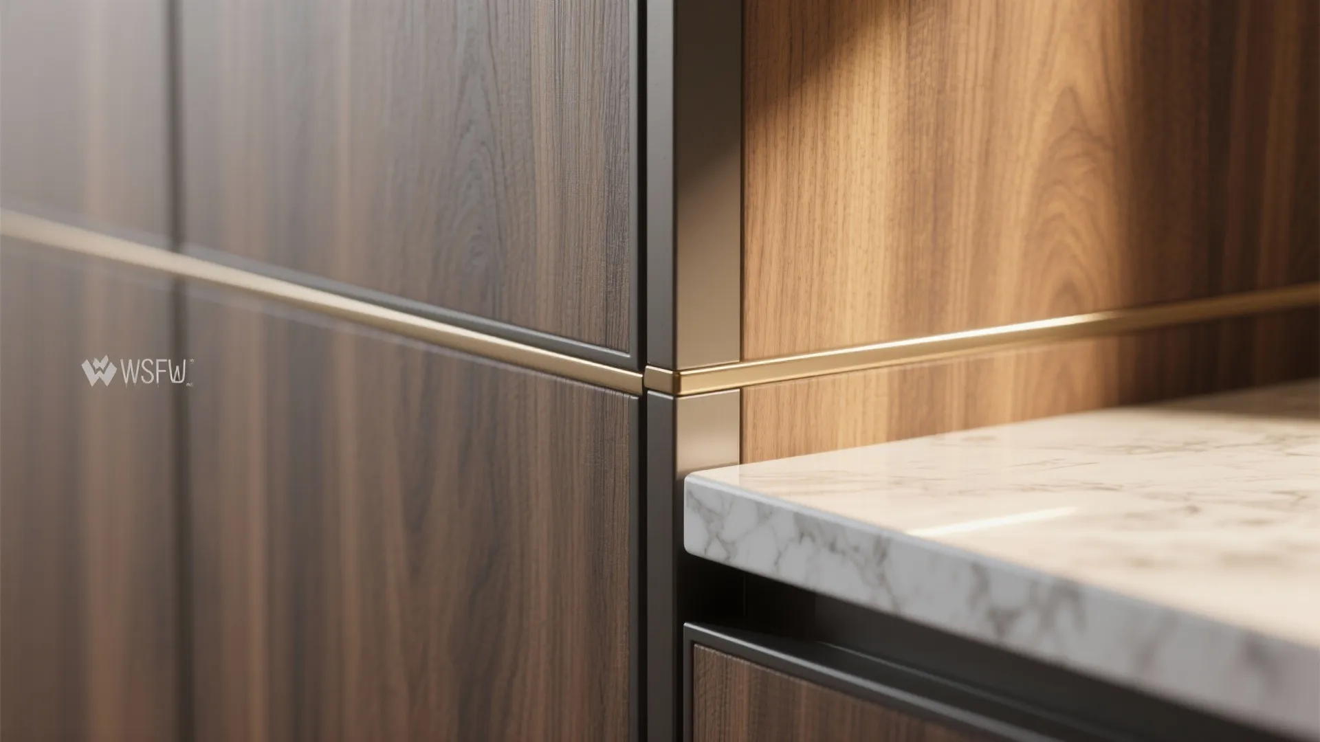 Warmth with wood accents, minus the warp