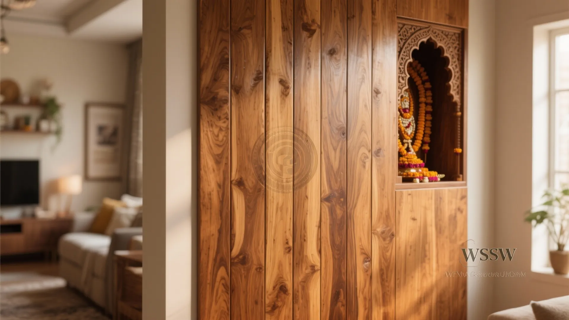 Minimalist Wooden Backdrop