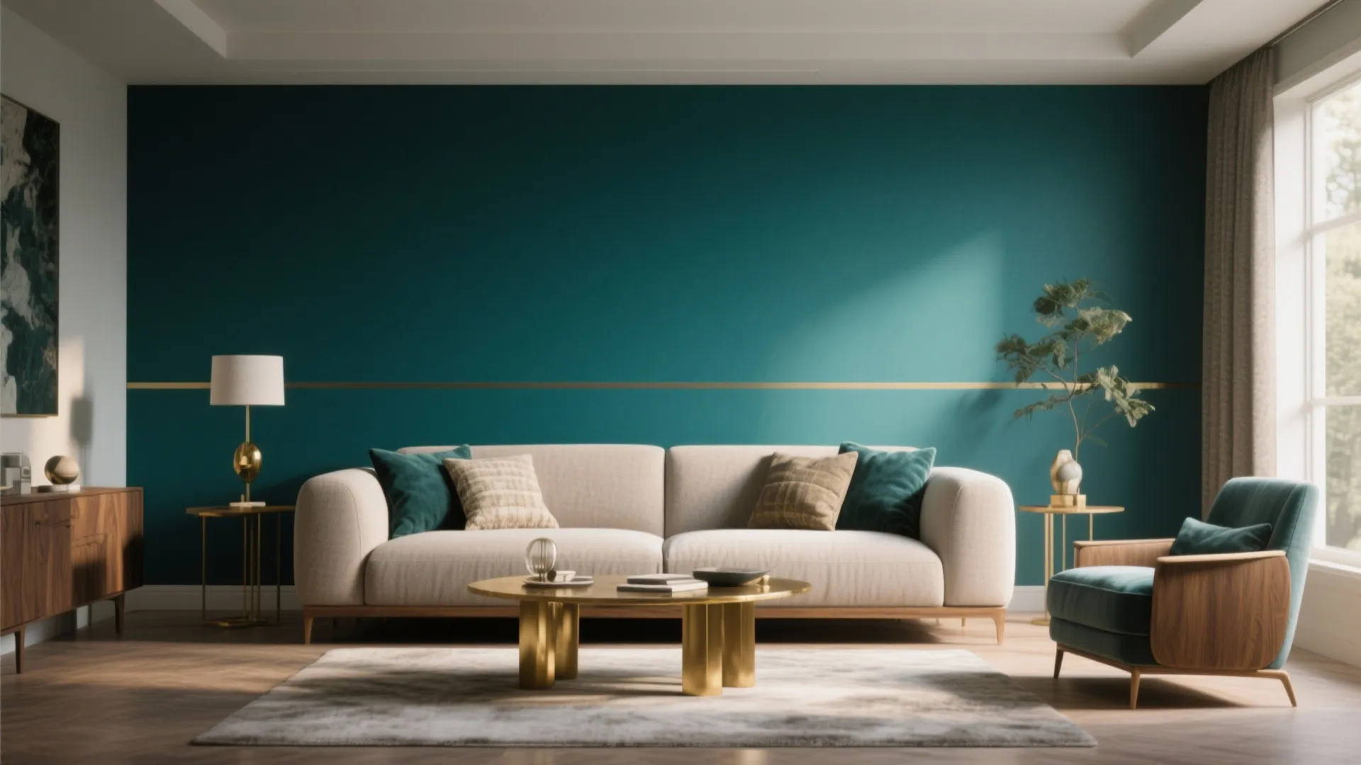 2. A Bold Accent Wall for Drama