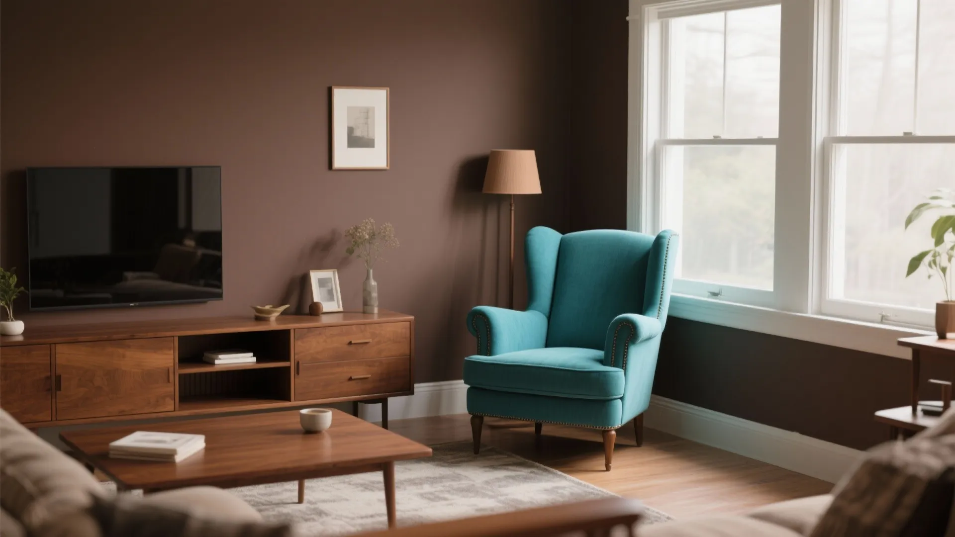 4. Teal Accent Chair for a Pop