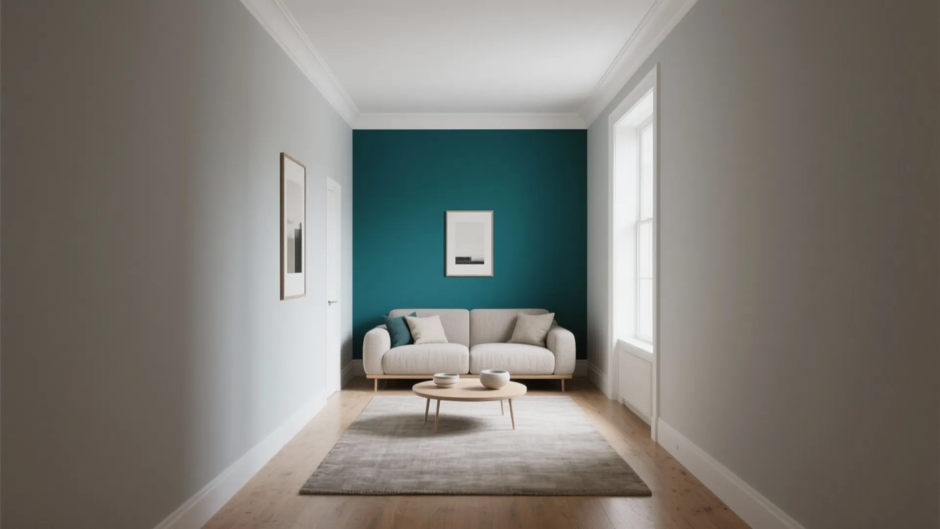 Bold Accent Wall + Calm Neutrals