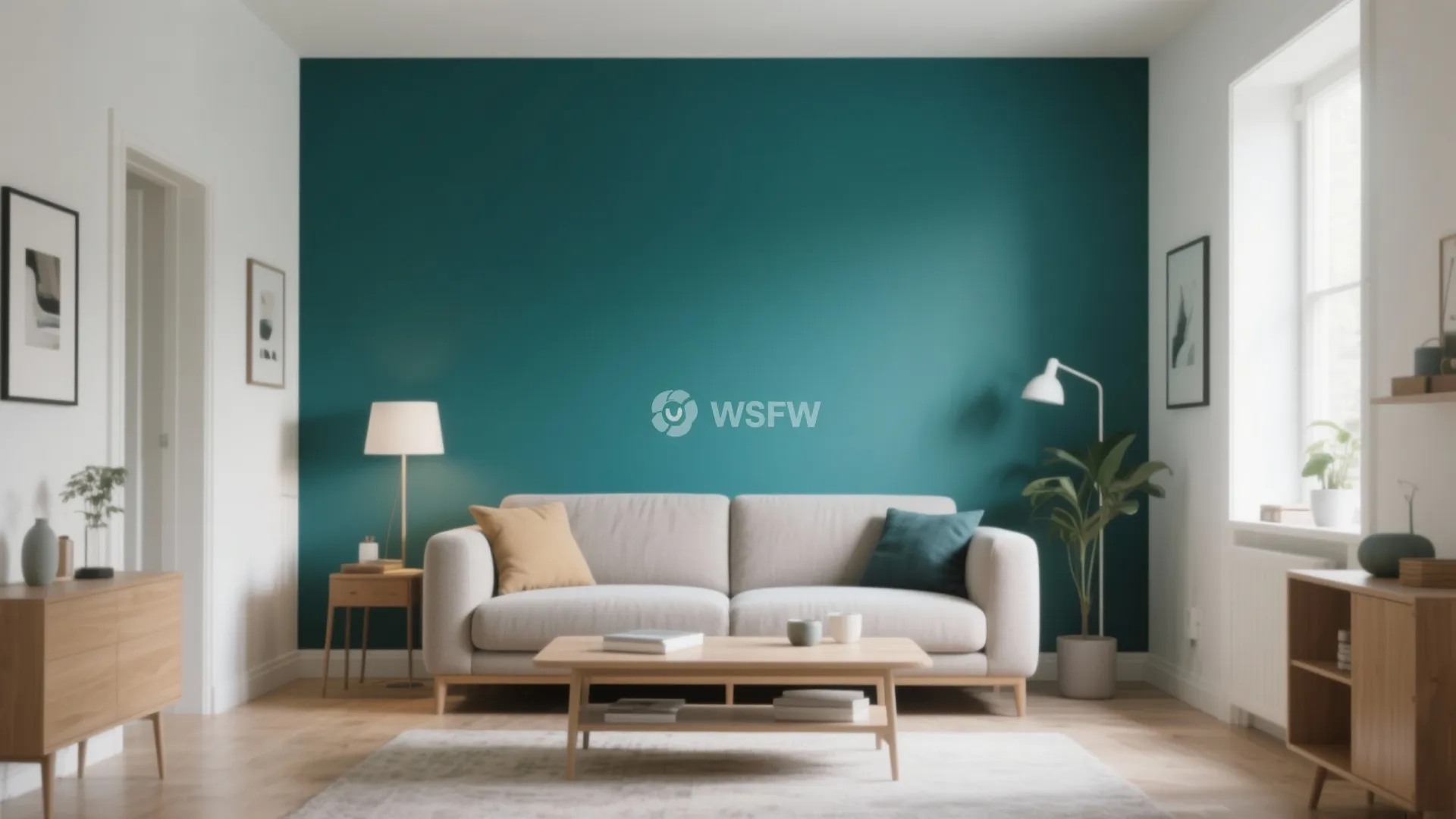 1. Teal Accent Wall for a Bold Statement