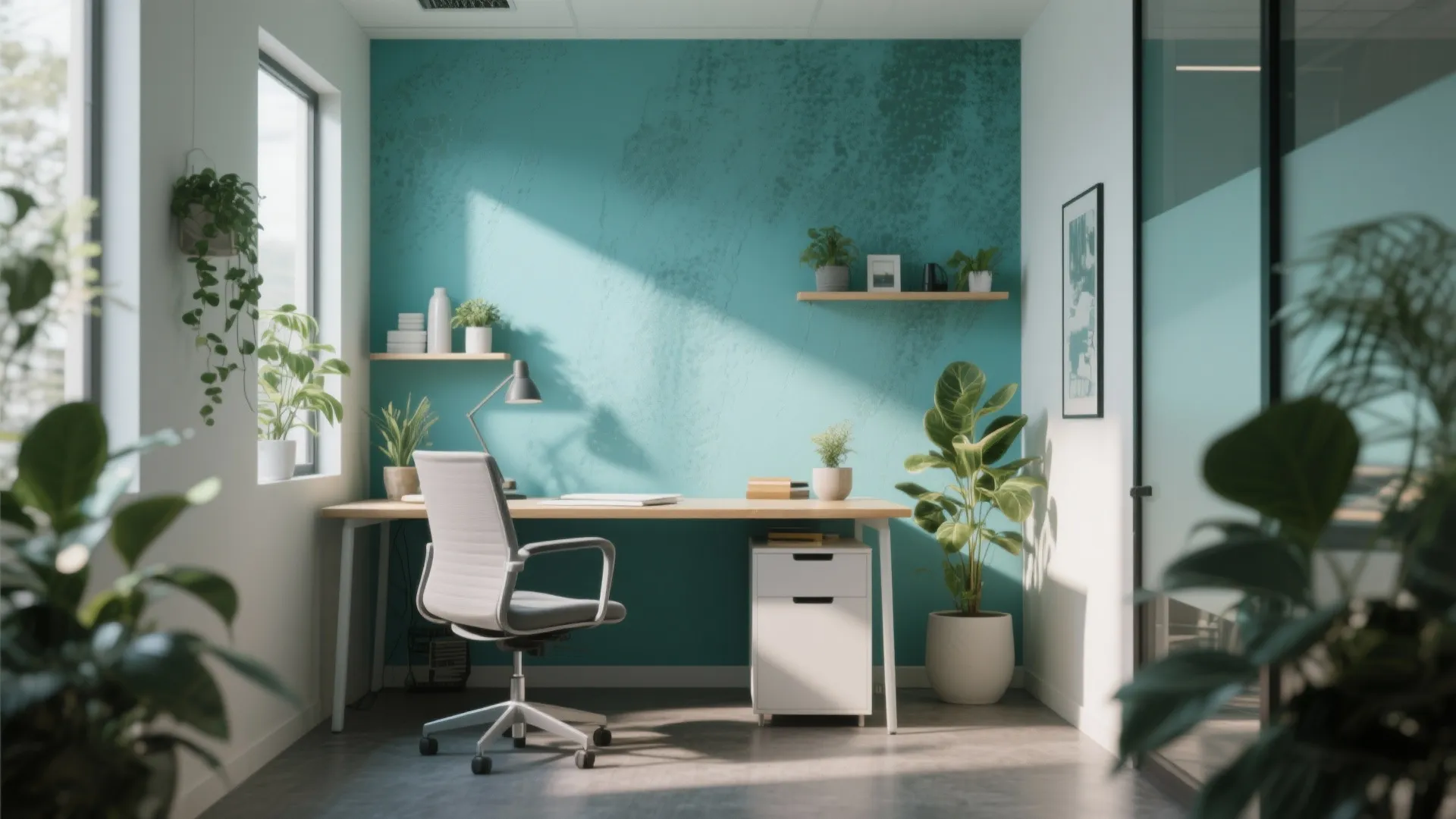 Accent Wall with Inspiring Colors