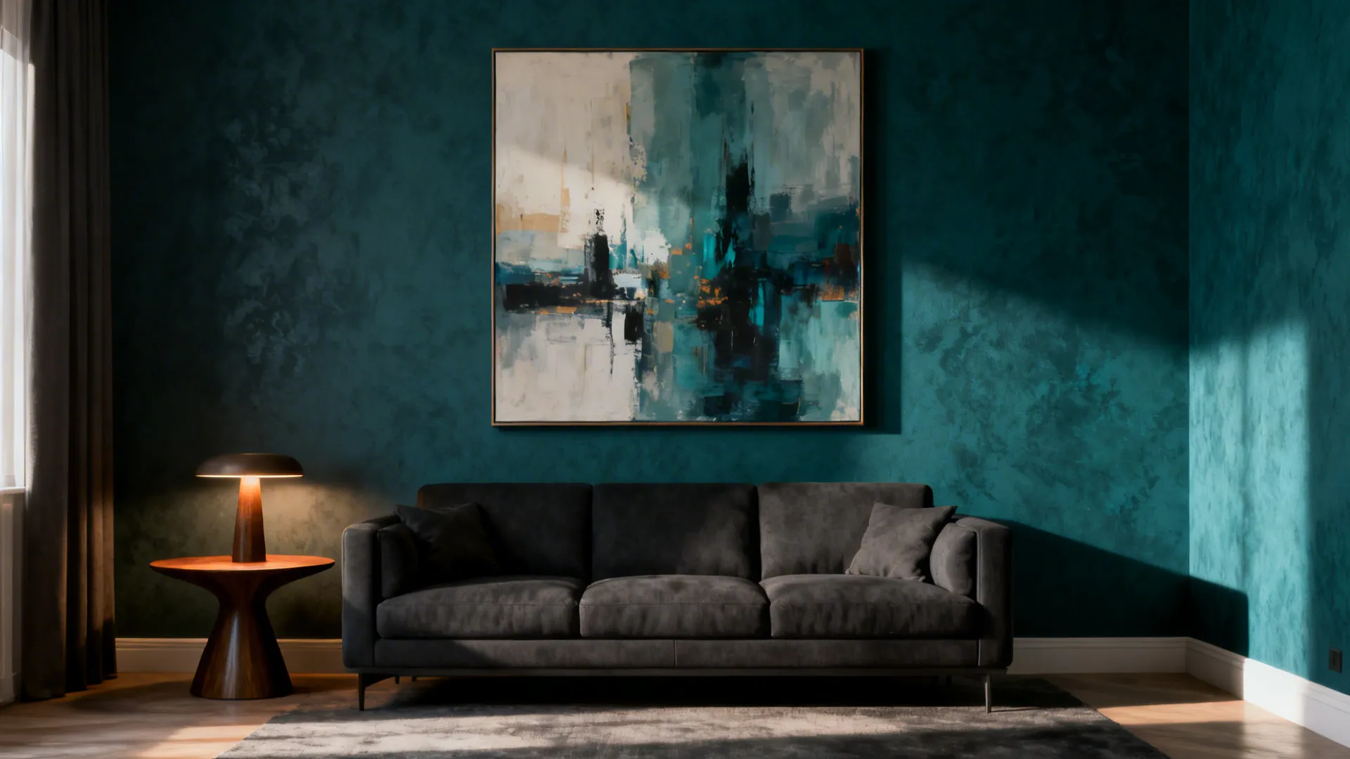2. Bold Accent Wall and Statement Art
