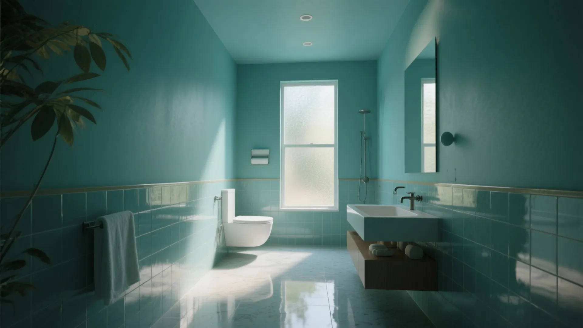Paint Ceiling Same Color as Walls in Bathroom — 5 Ideas: How painting the ceiling the same shade as the walls can rescue or ruin a small bathroom — 5 practical inspirations from real projects