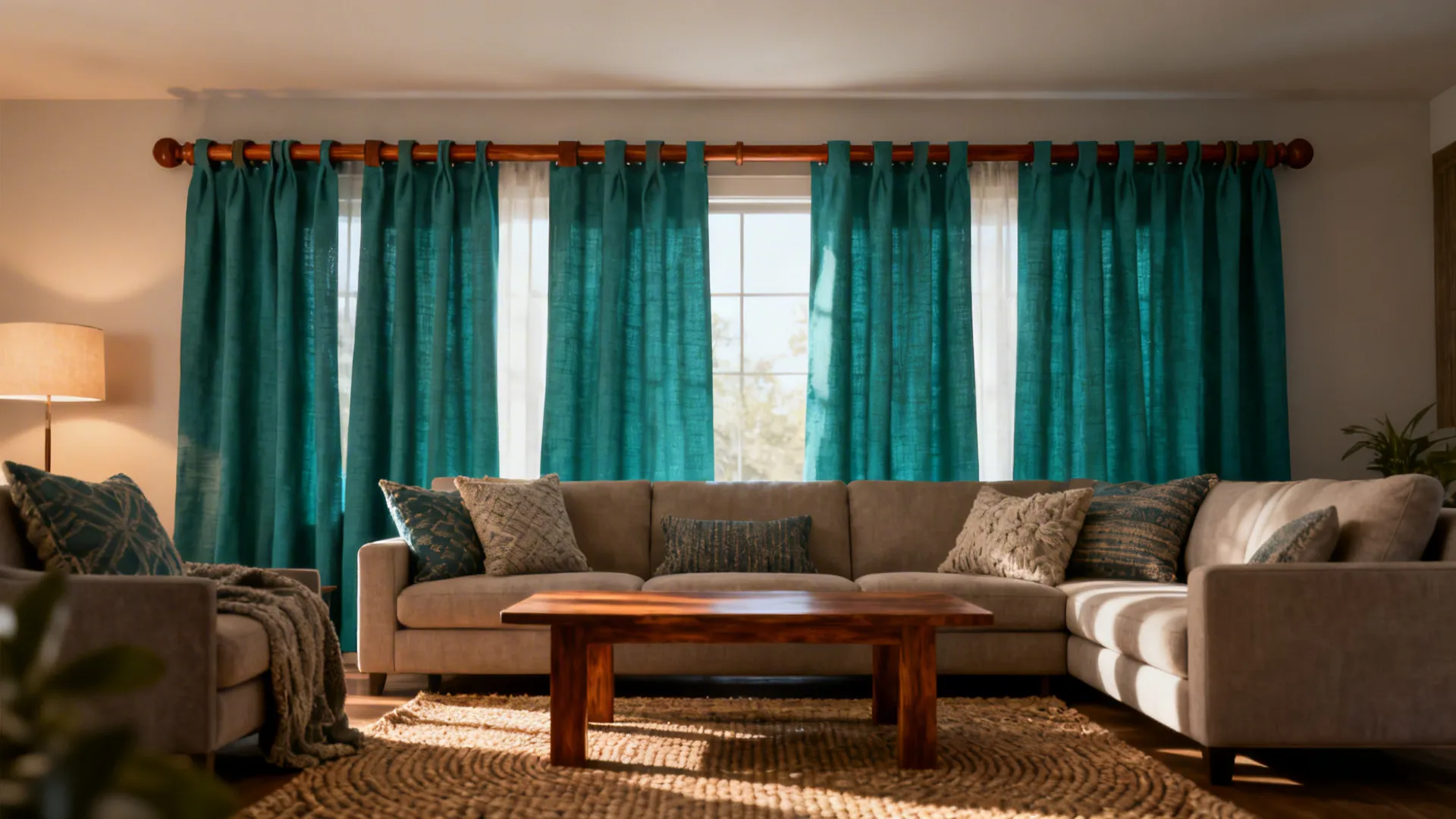 5 Teal and Brown Curtain Ideas