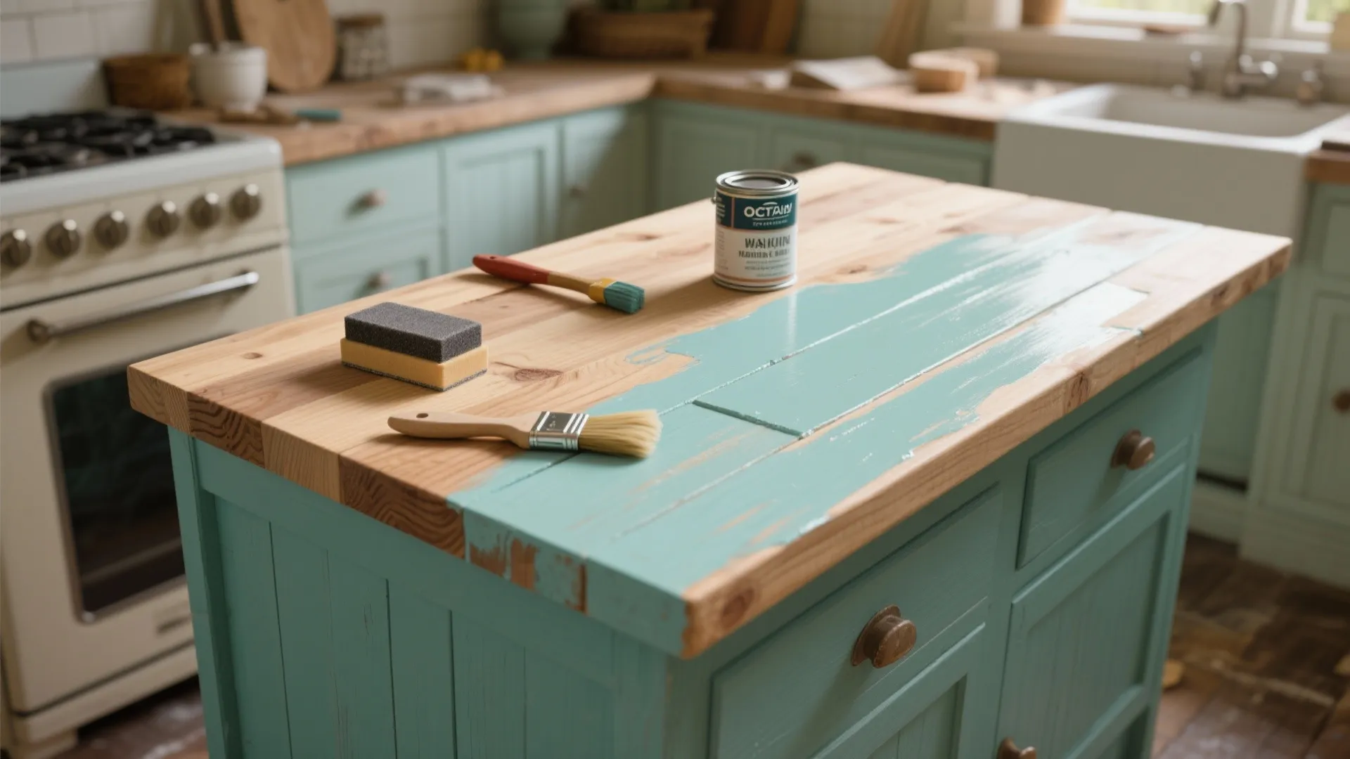 5. Painted Solid Wood with Marine Varnish