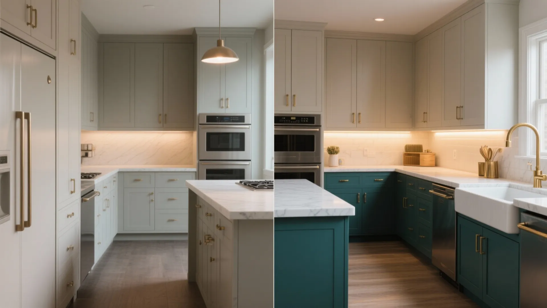 5. Try Dark Teal on Cabinets for a Bold Kitchen Move