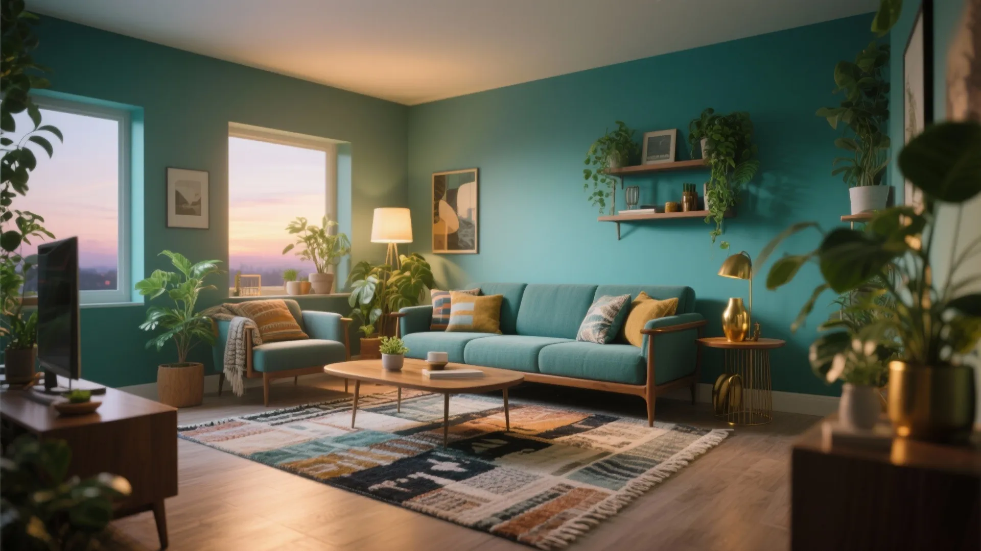 3. Teal for Cozy Vibrancy