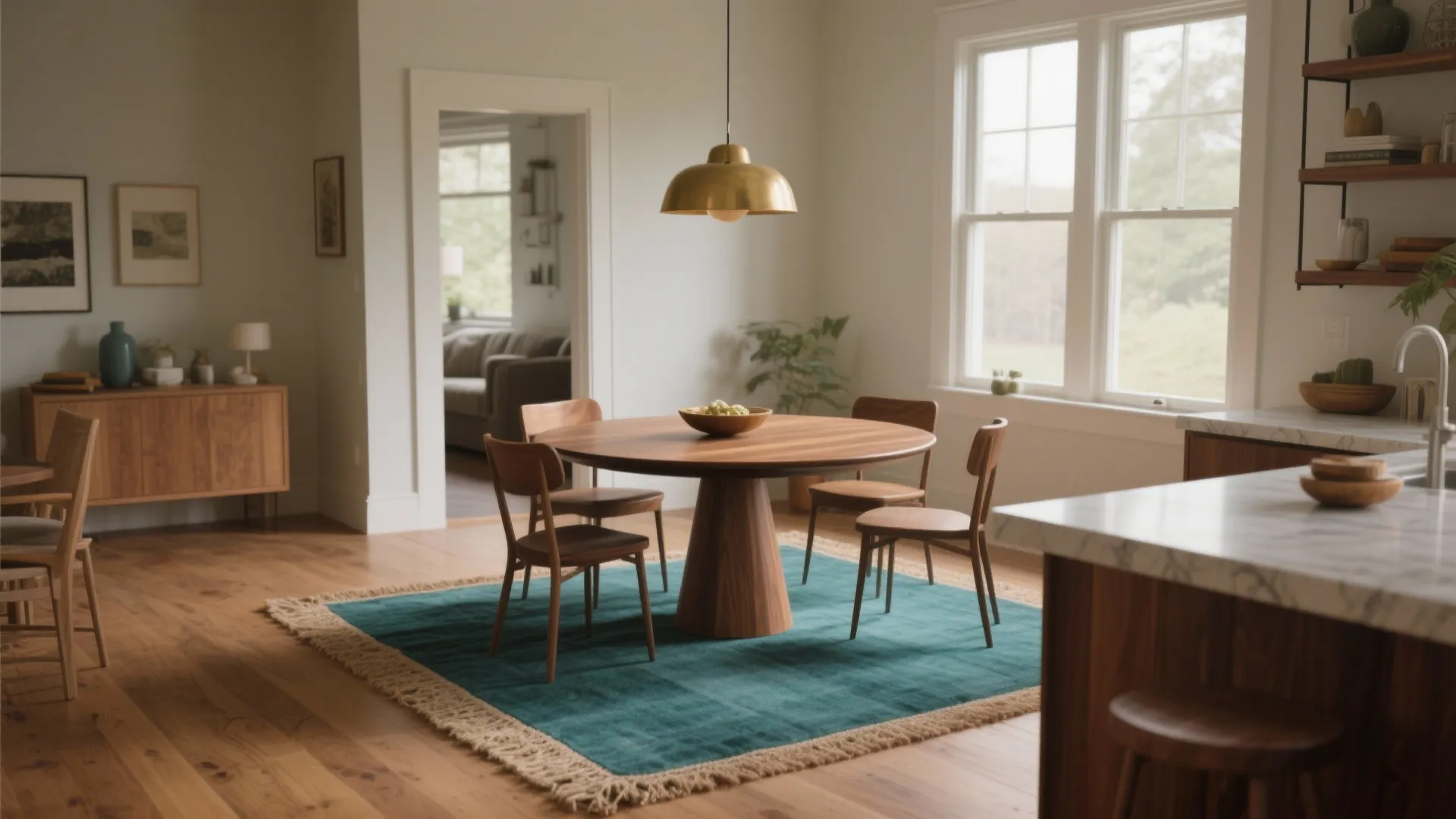 9 x 9 Teal Dining Room Rug: 5 Design Ideas: Practical, playful ways to style a 9 x 9 teal dining room rug in small dining spaces