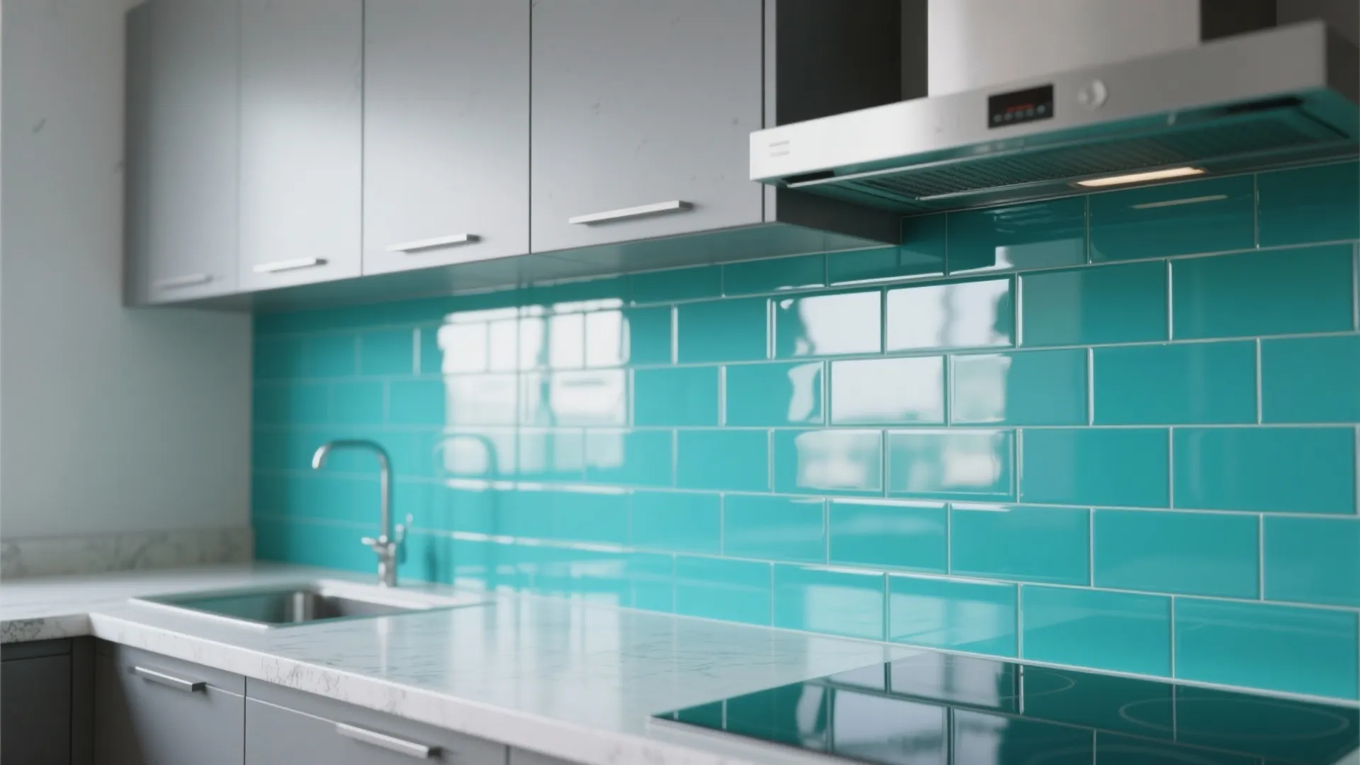 10. Pop of Color Glass Tiles