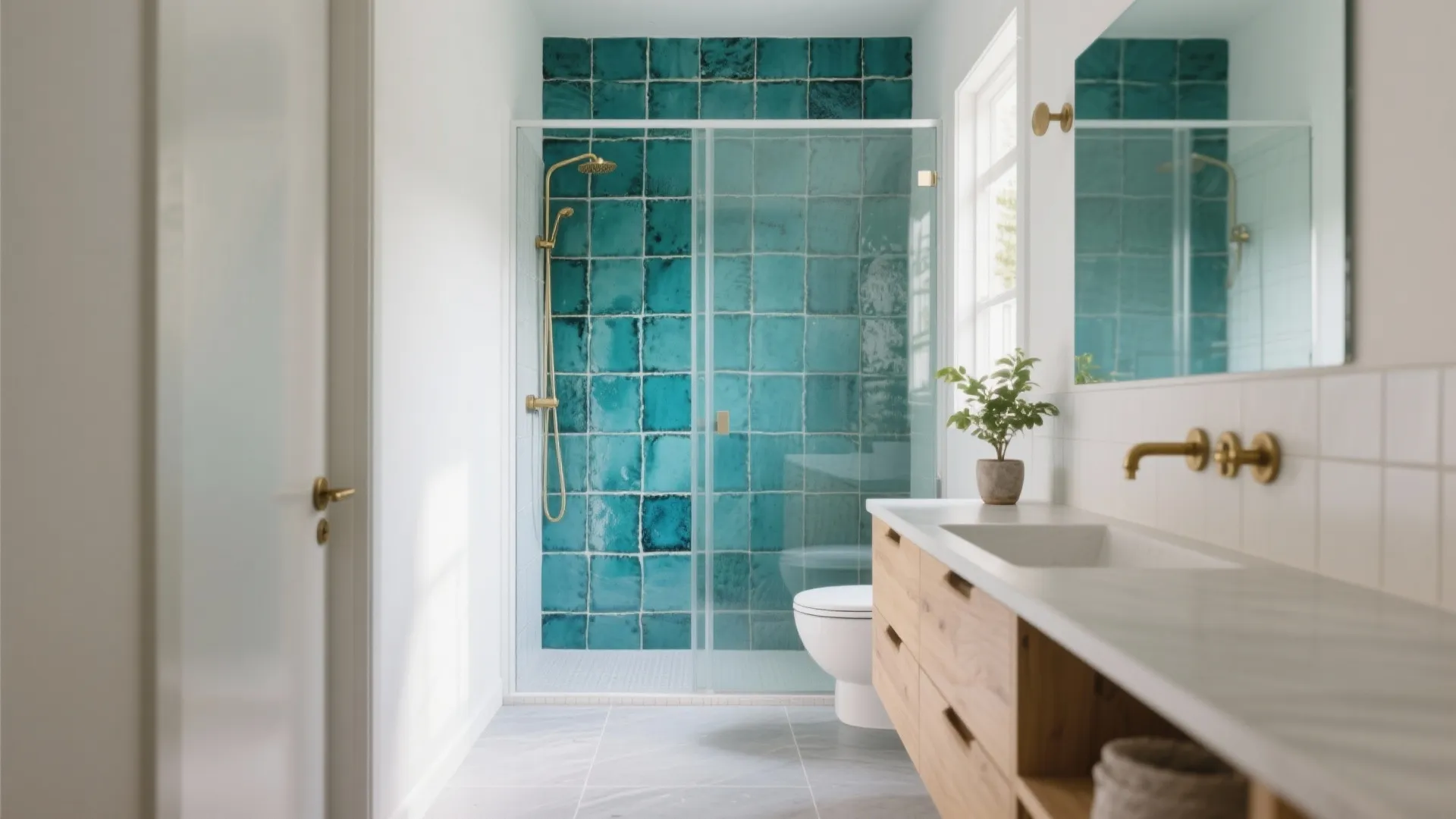 Ocean Blues and Dusty Greens