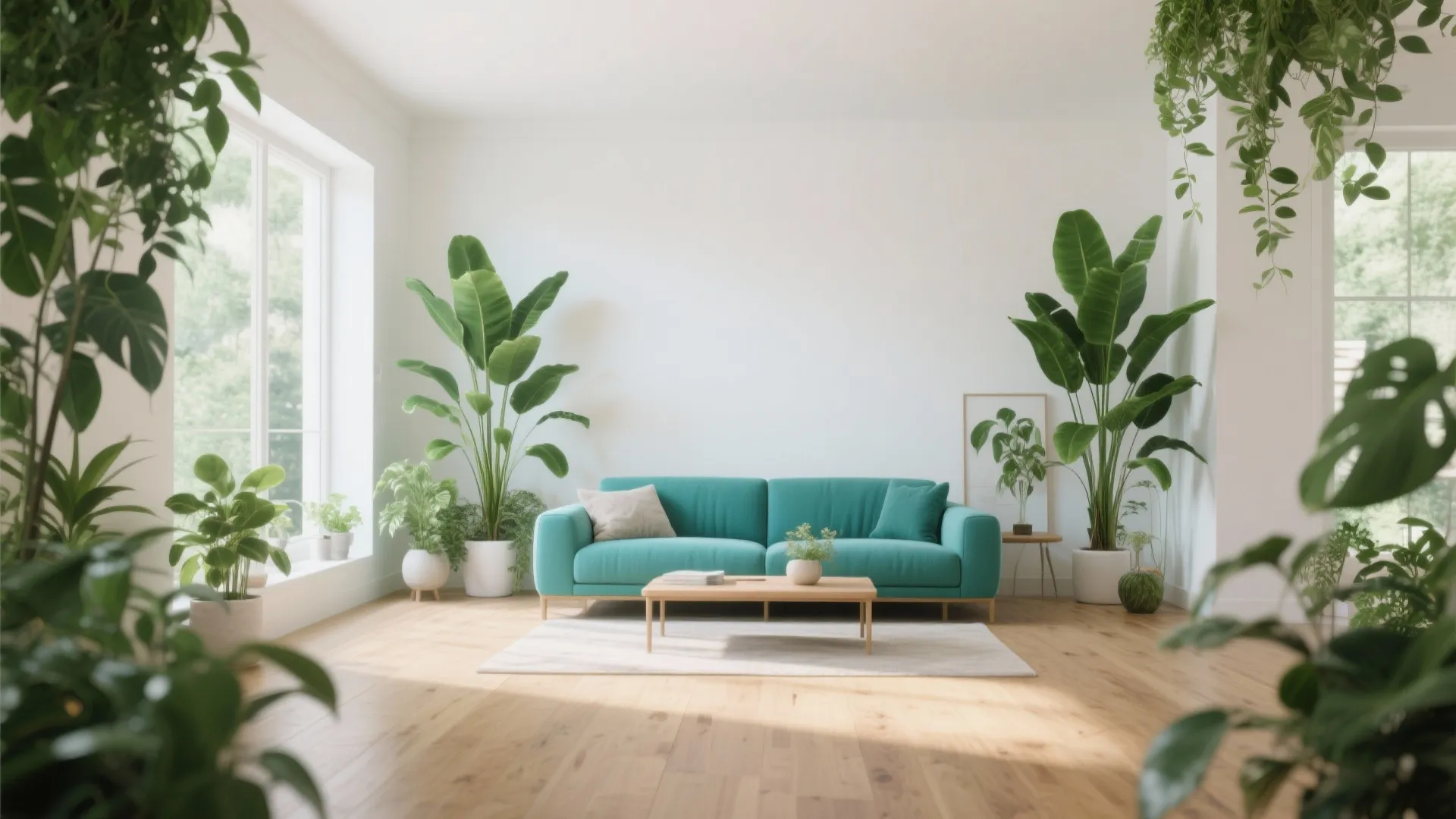 8. Pairing Teal with Greenery