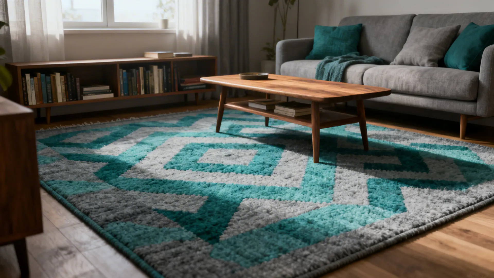 5 Teal and Grey Rug Ideas for Living Rooms