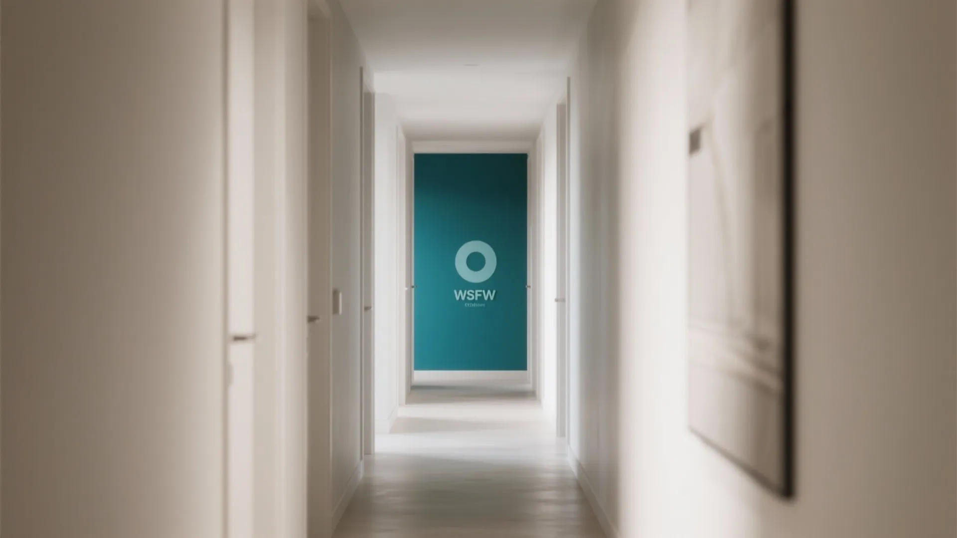 Bold Accent Wall in Narrow Room