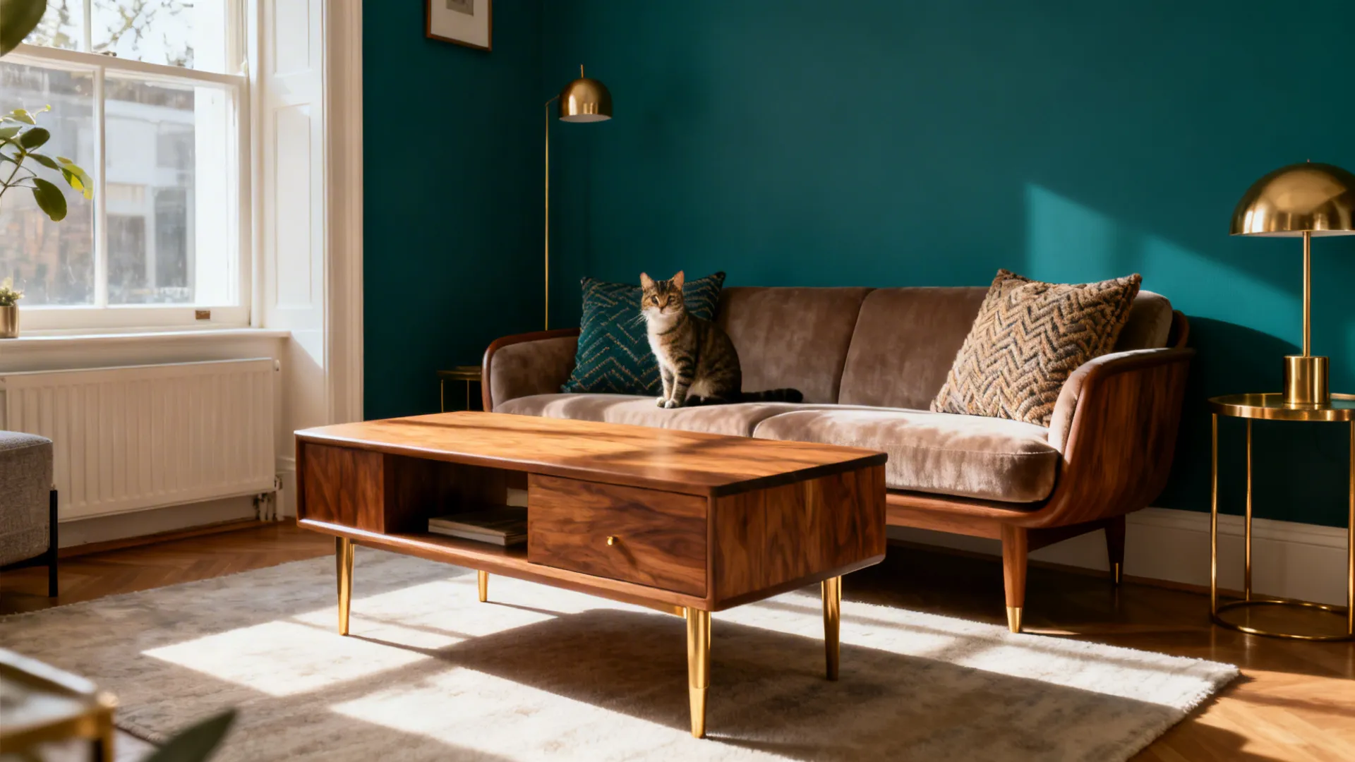 Teal Accent Wall Ideas – 5 Inspo for Small Living Rooms: How I turned a tiny living room into a soulful space with a teal accent wall and smart layout tricks