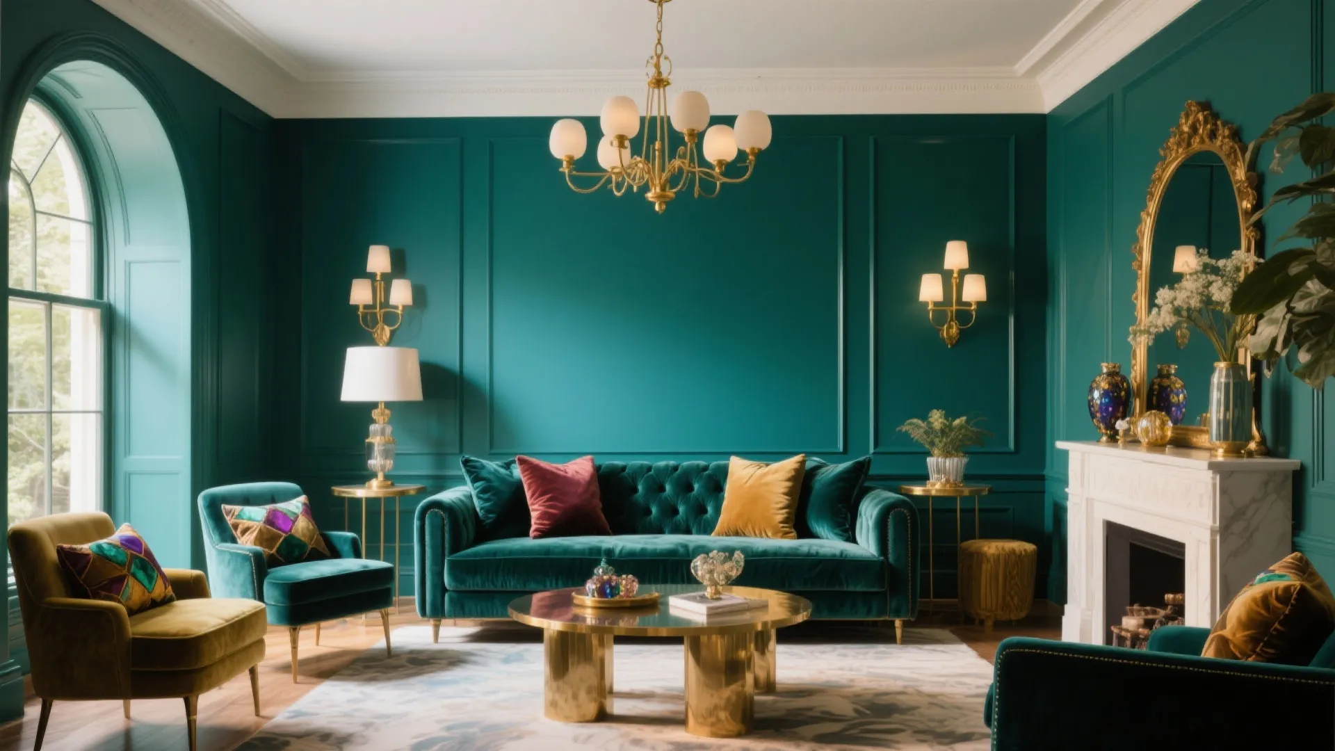 6. Teal for a Luxurious Edge