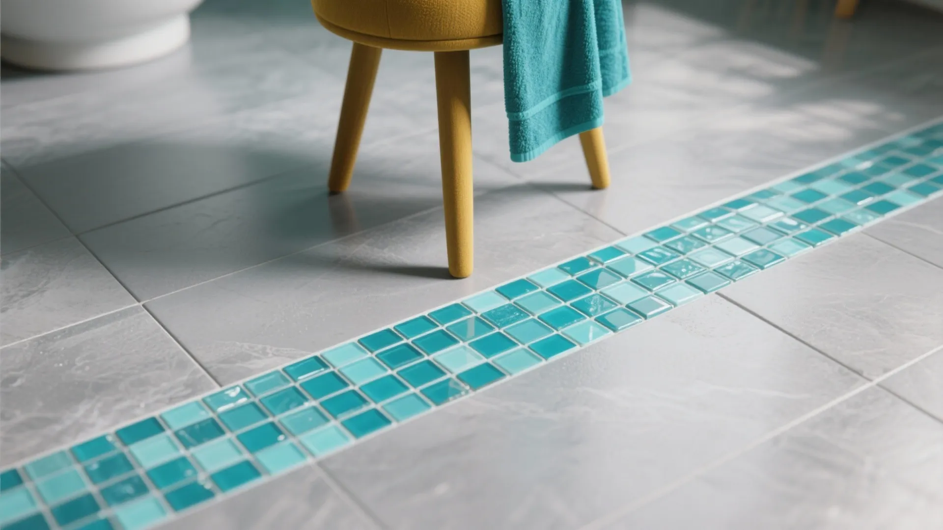 4. Color pops with accessories and tiles