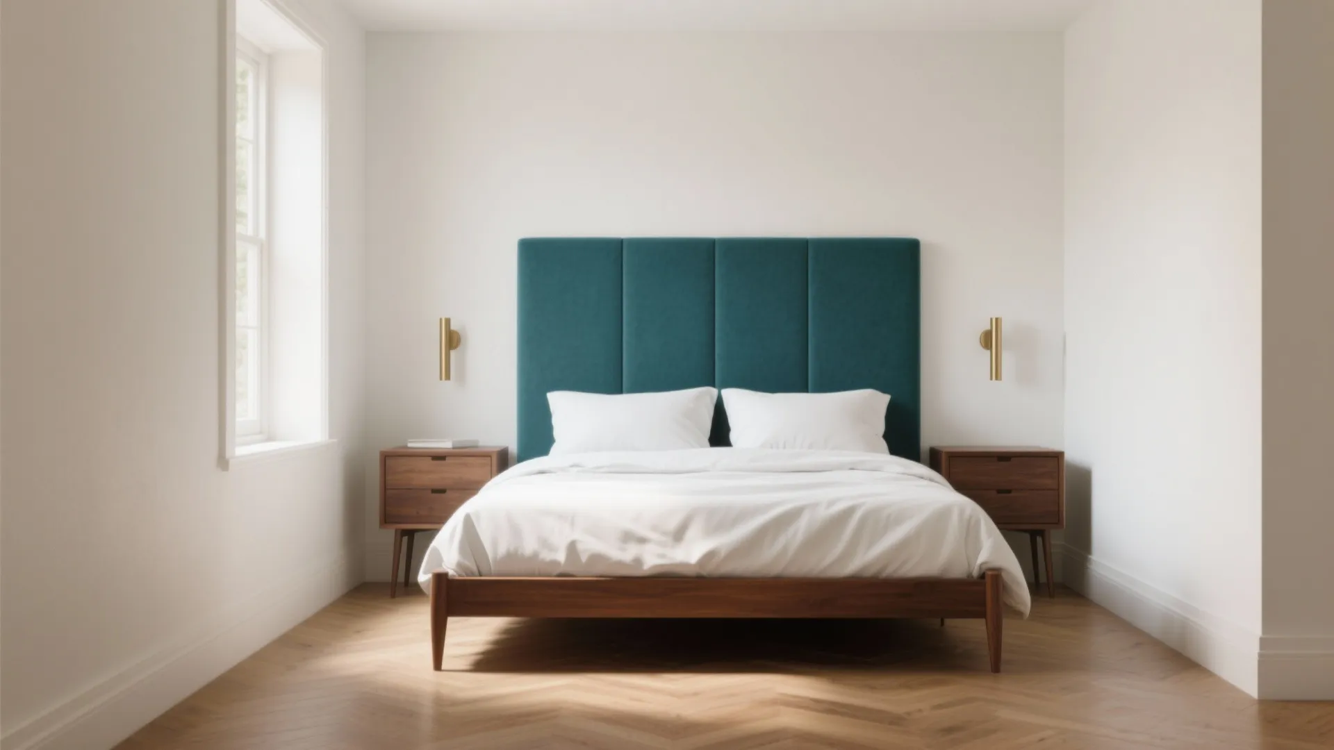 Soft Neutrals with a Teal Accent