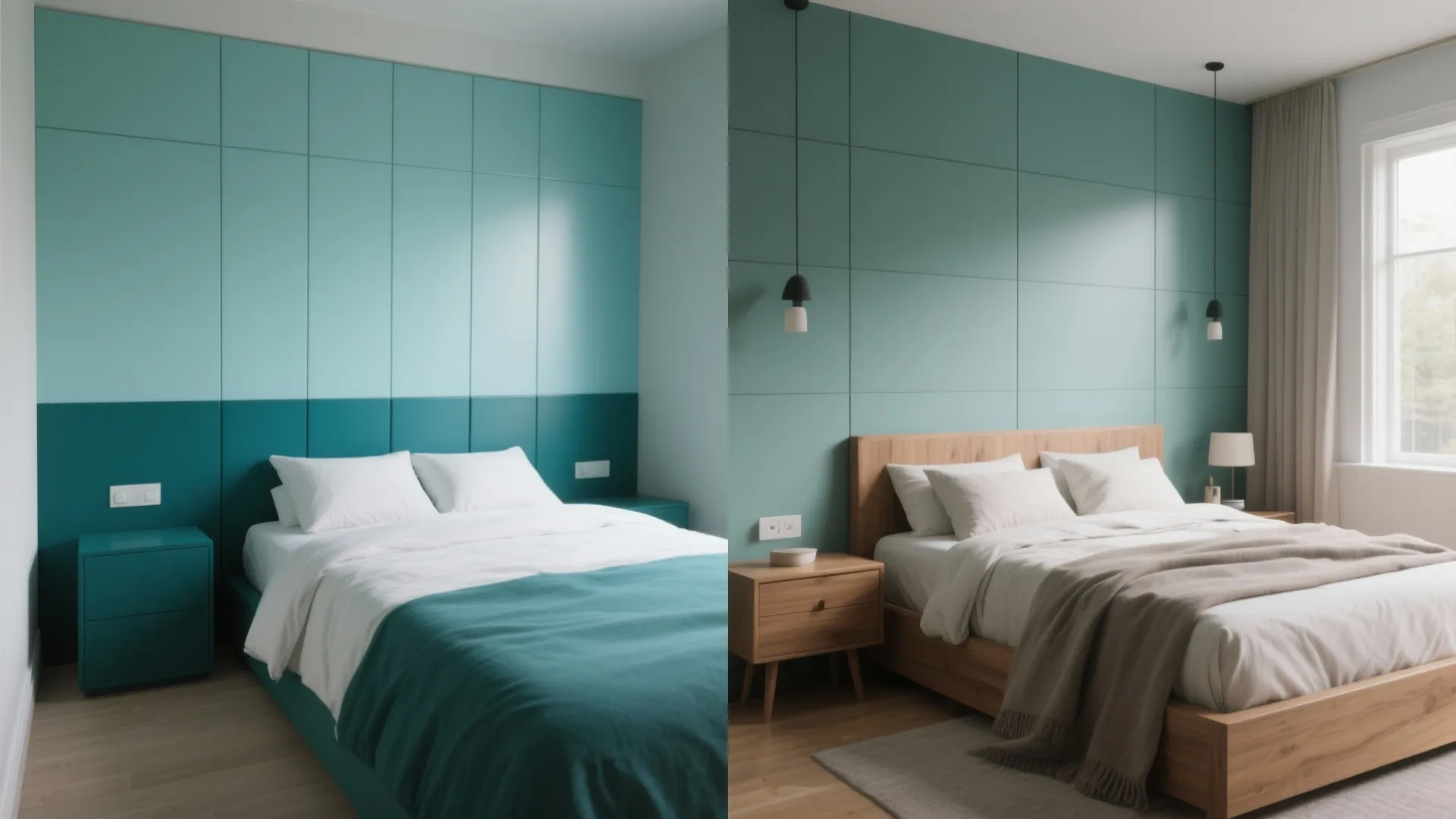 3. Teal and Green-Blue Mix for Depth