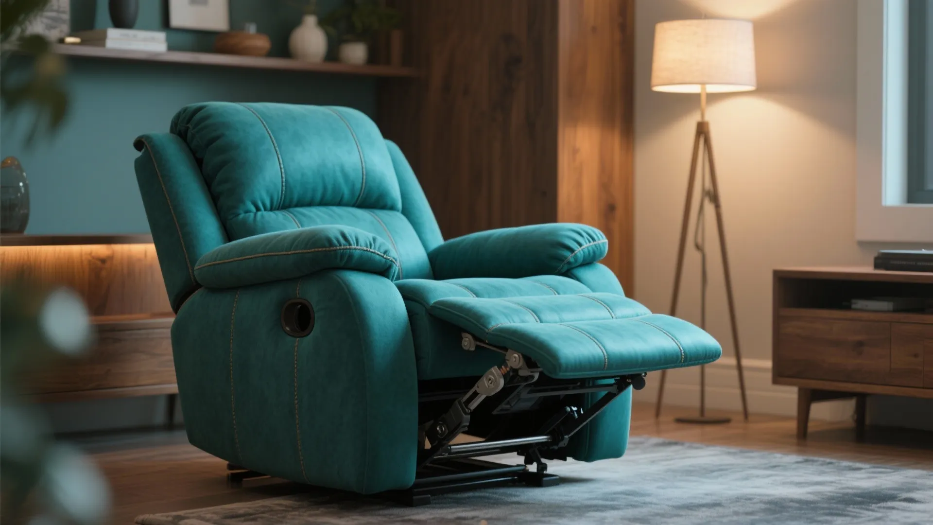 4. Teal Recliner or Comfort-First Chair