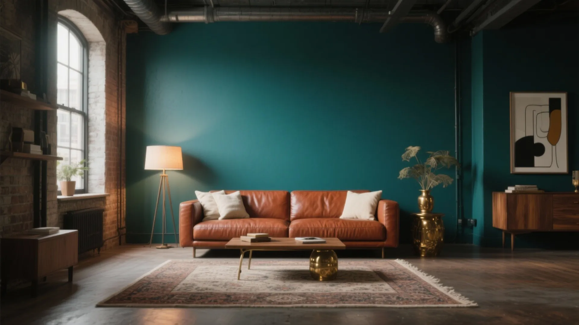 Teal and Rust for Modern Warmth
