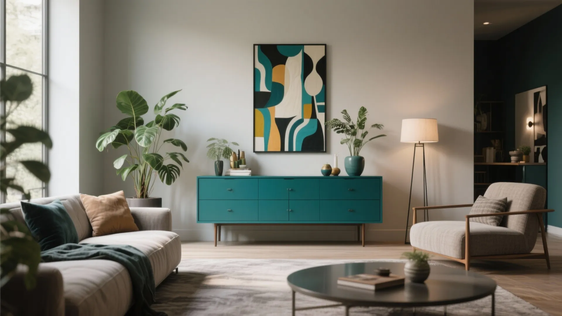 3. Statement Color Dresser for a Pop of Personality