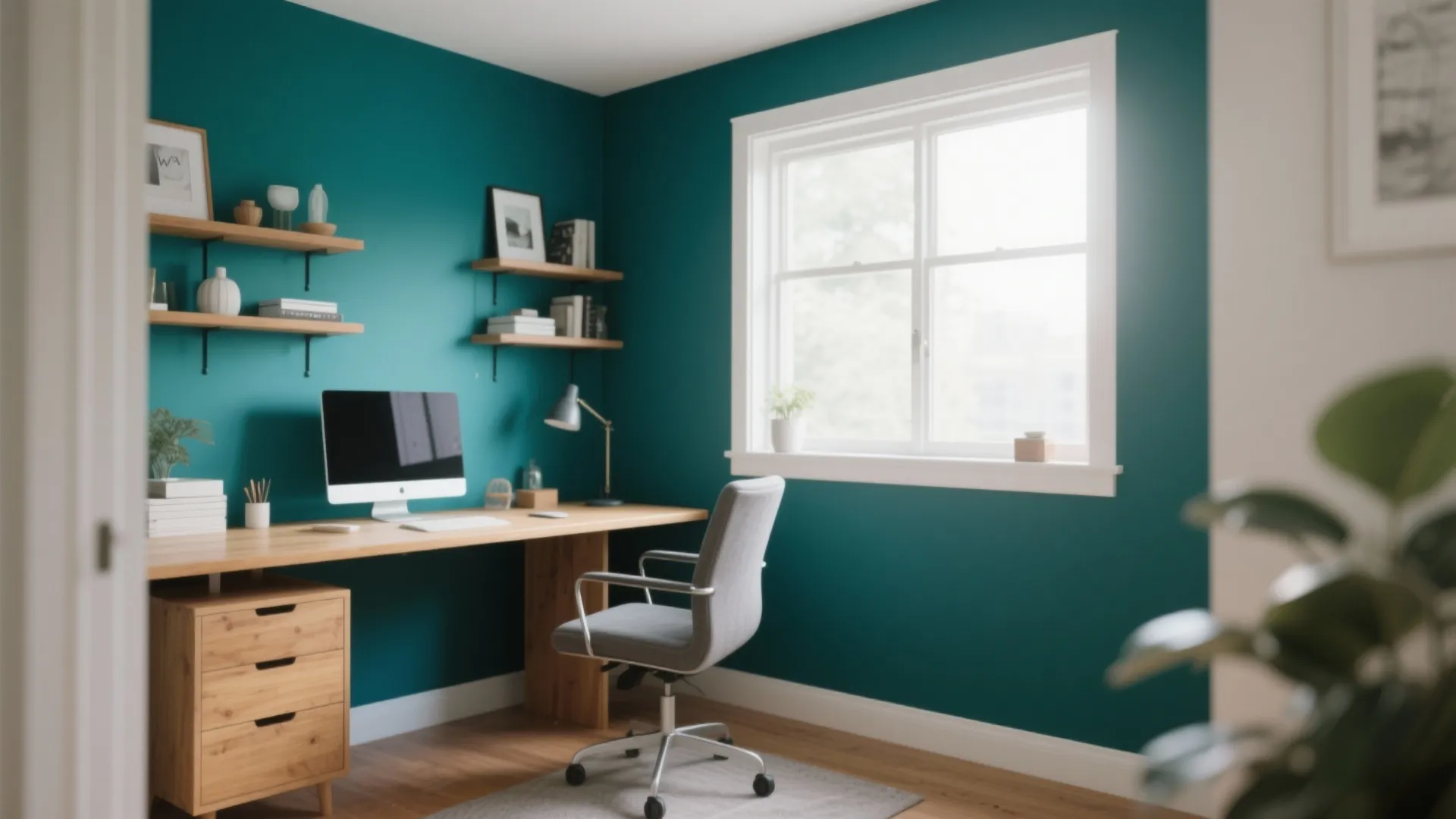 Statement Wall with Bold Color