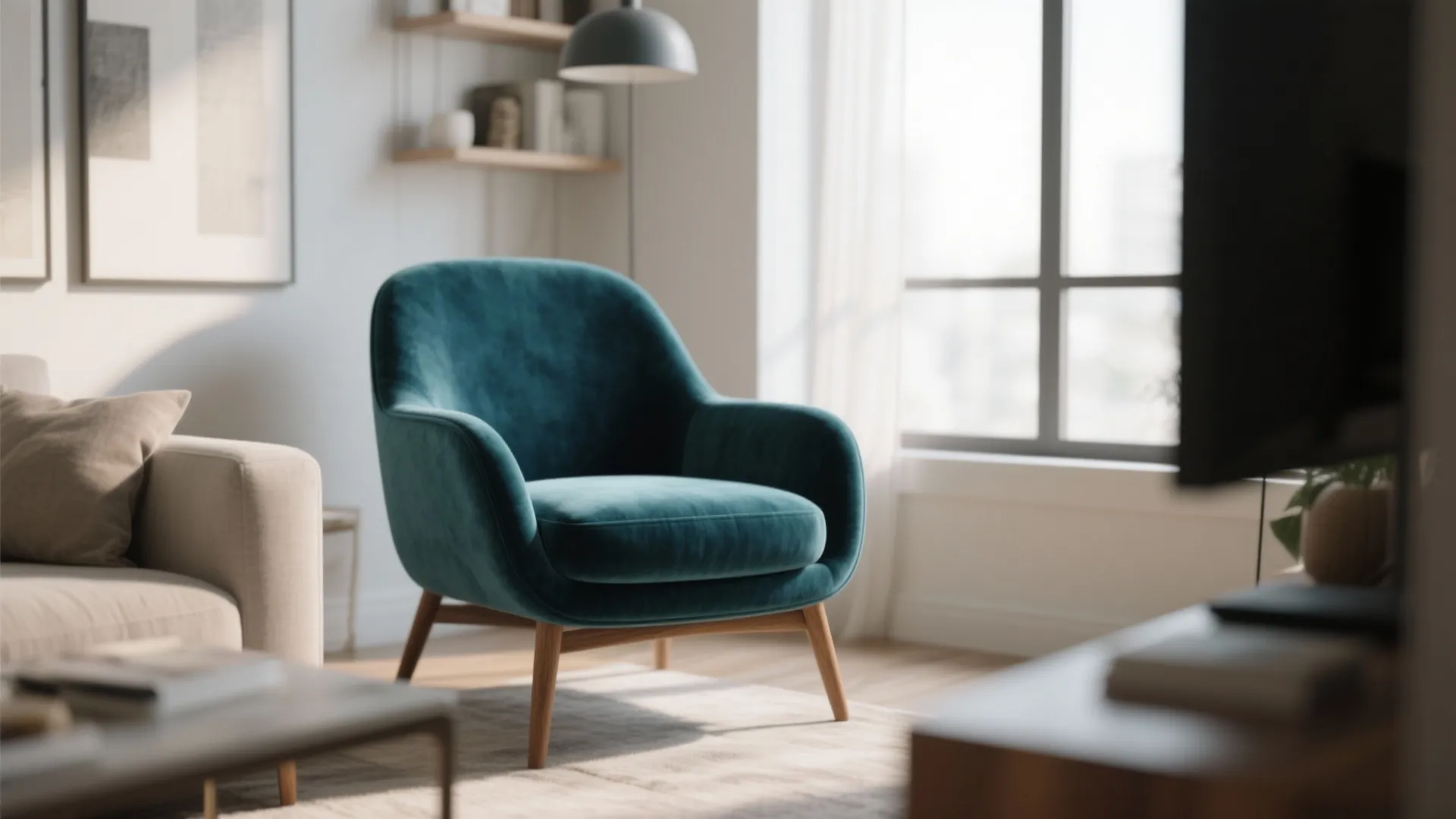 Bold Color Pop Accent Chair