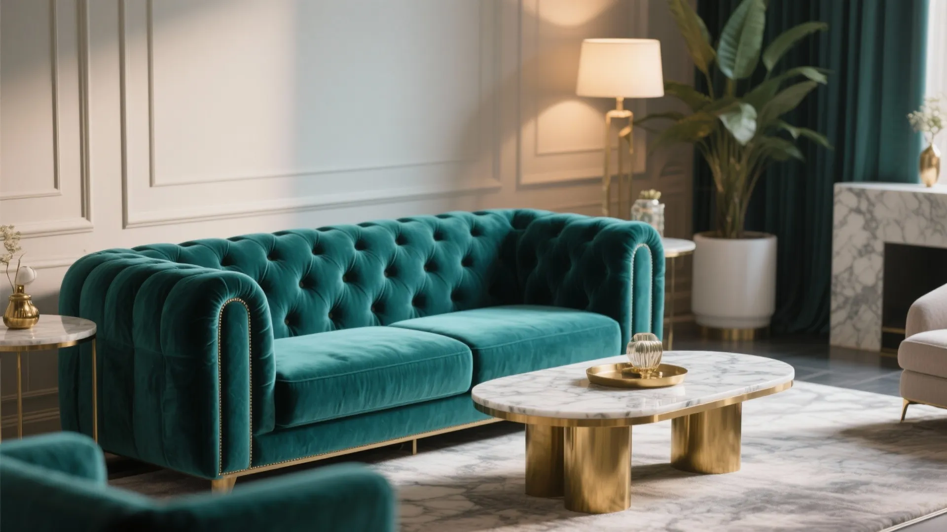3. Teal Velvet for Luxe Appeal