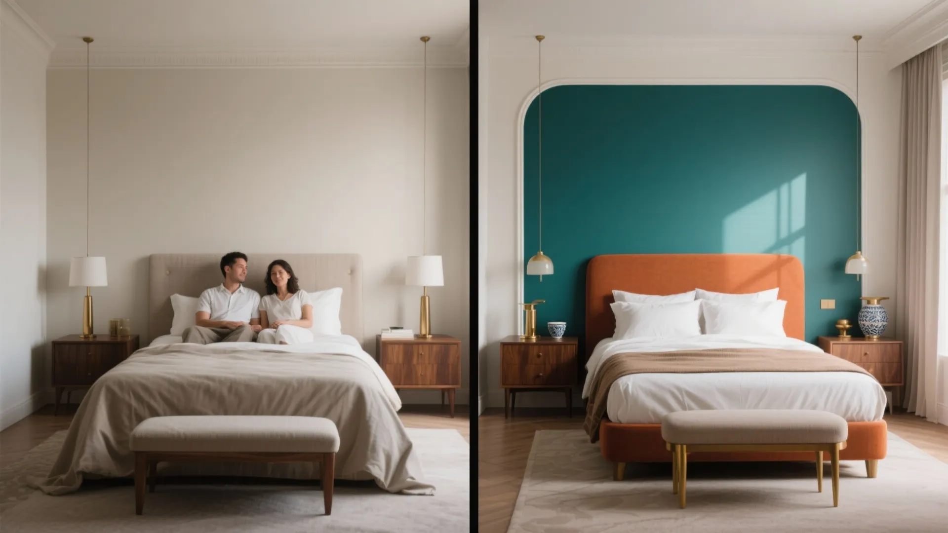 Accent Wall Drama: Teal or Terracotta