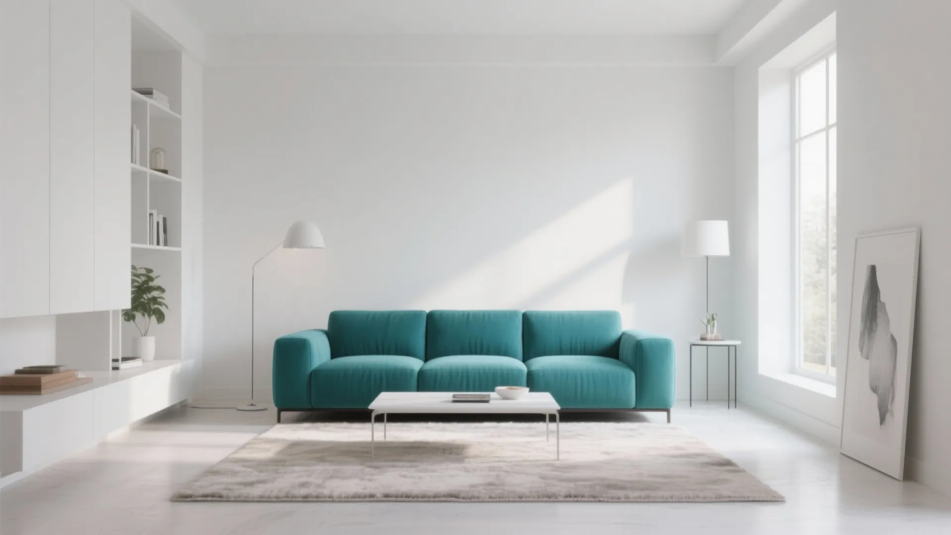 4. Light Walls for a Fresh Contrast