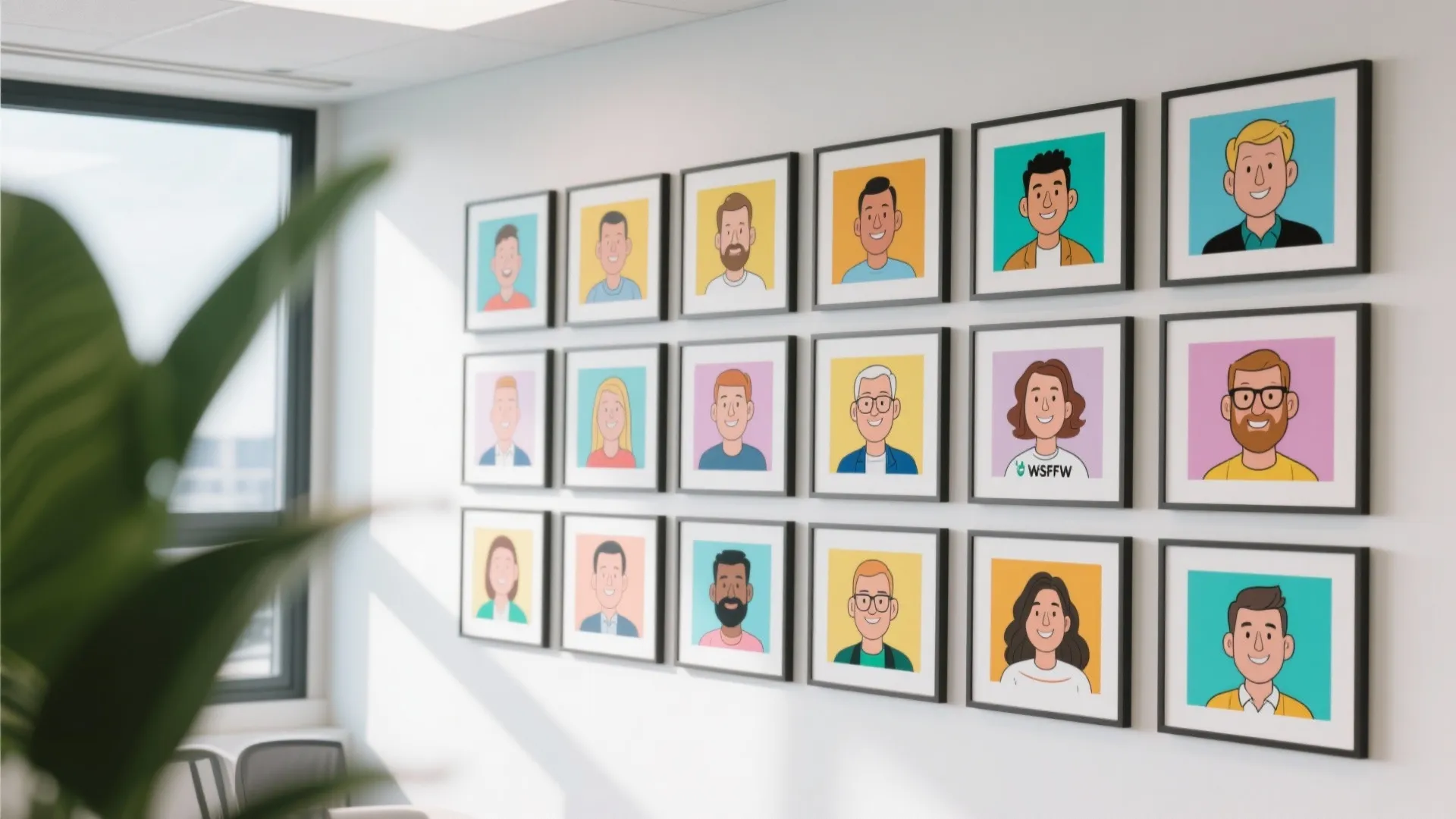 9. Team Caricature Prints