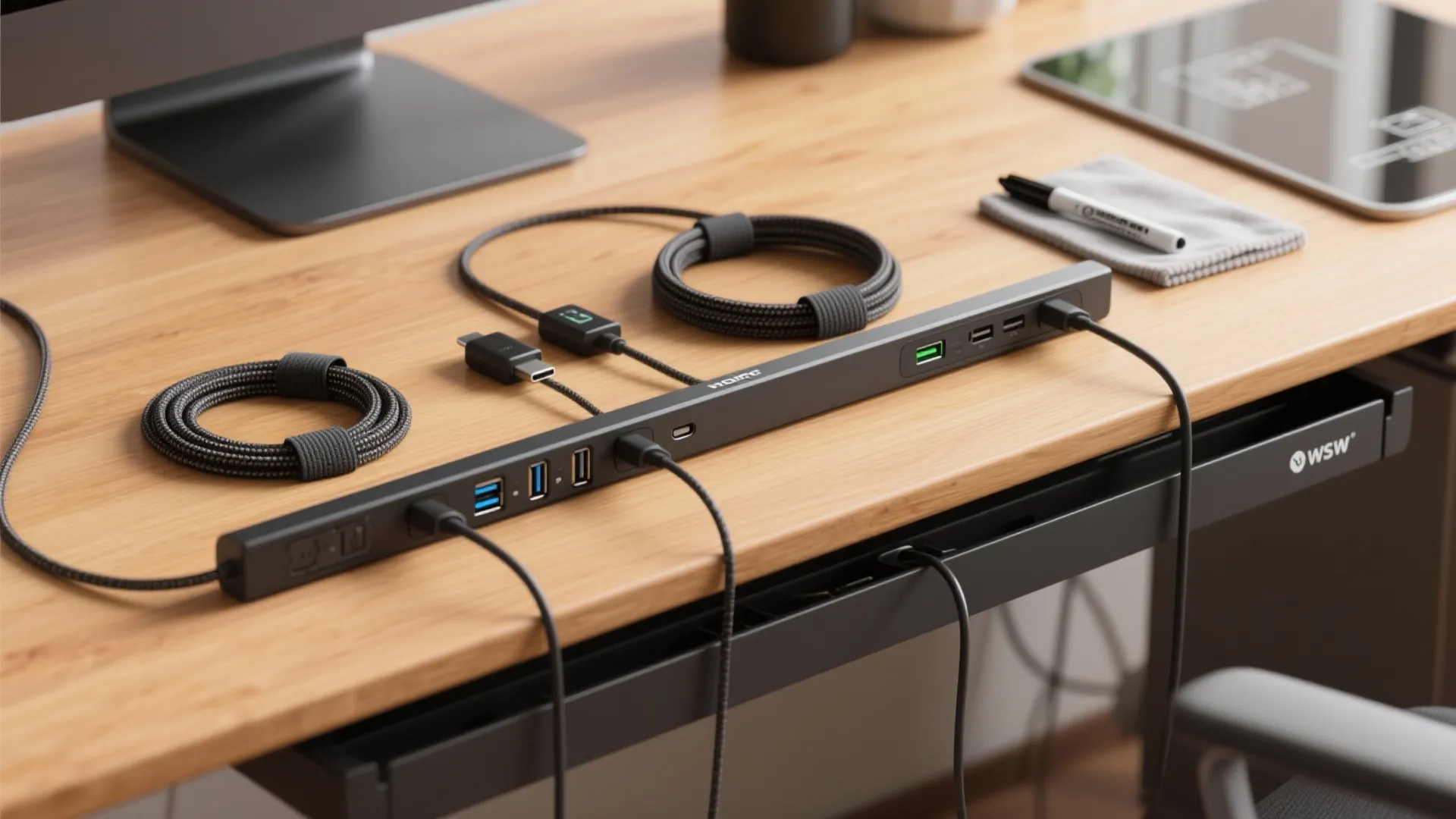 Tech-ready surfaces and clutter-free power